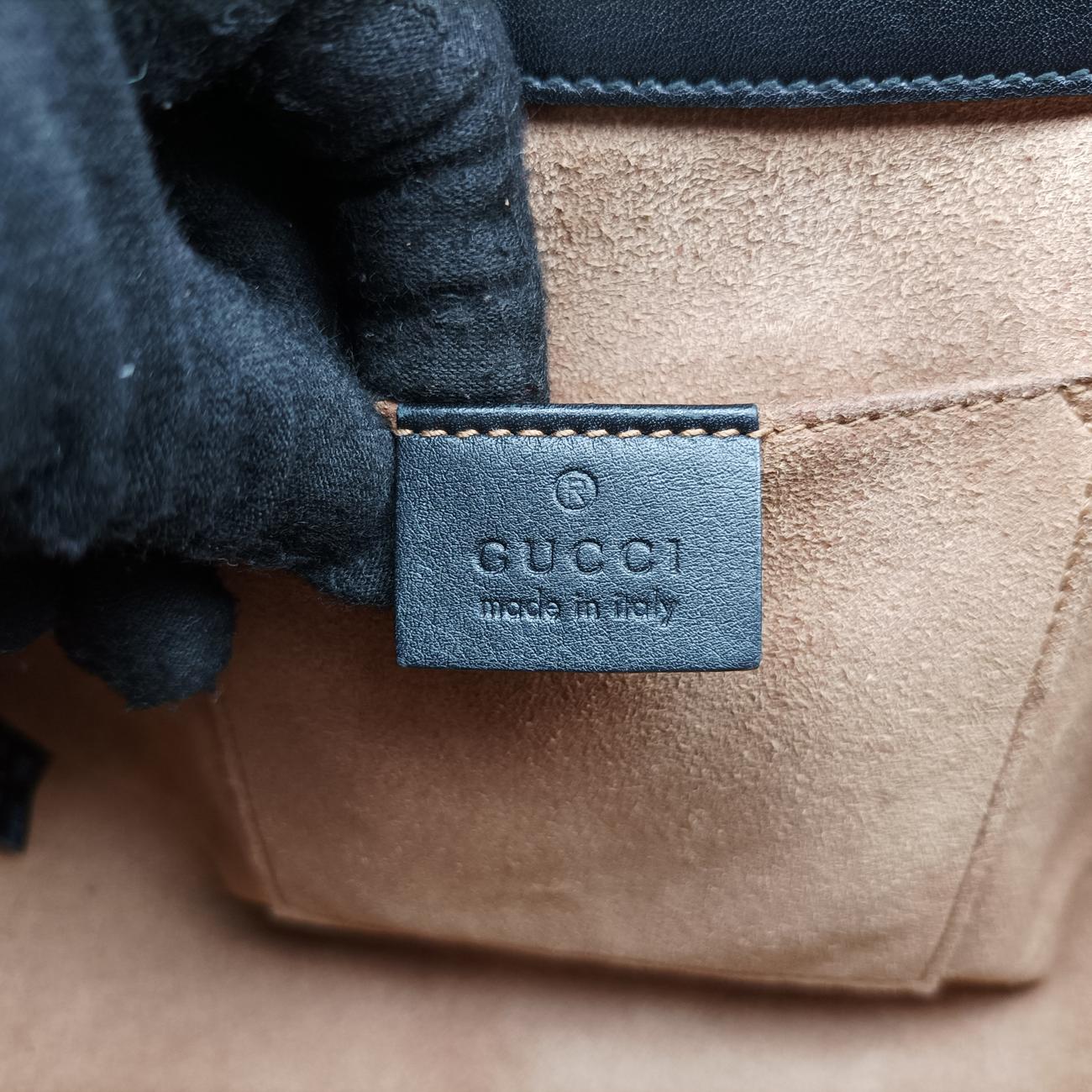 Pre-owned Gucci Padlock Guccissima Beige x Black PVC coated canvas x leather 453189 shoulderbag | stylenewstar