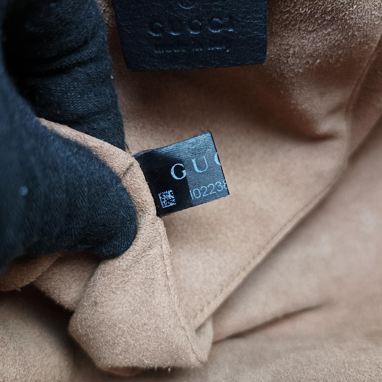 Pre-owned Gucci Padlock Guccissima Beige x Black PVC coated canvas x leather 453189 shoulderbag | stylenewstar