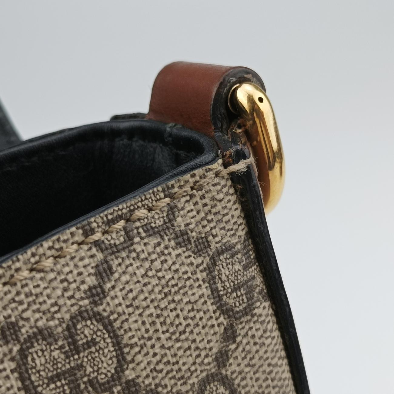 Pre-owned Gucci Padlock Guccissima Beige x Black PVC coated canvas x leather 453189 shoulderbag | stylenewstar