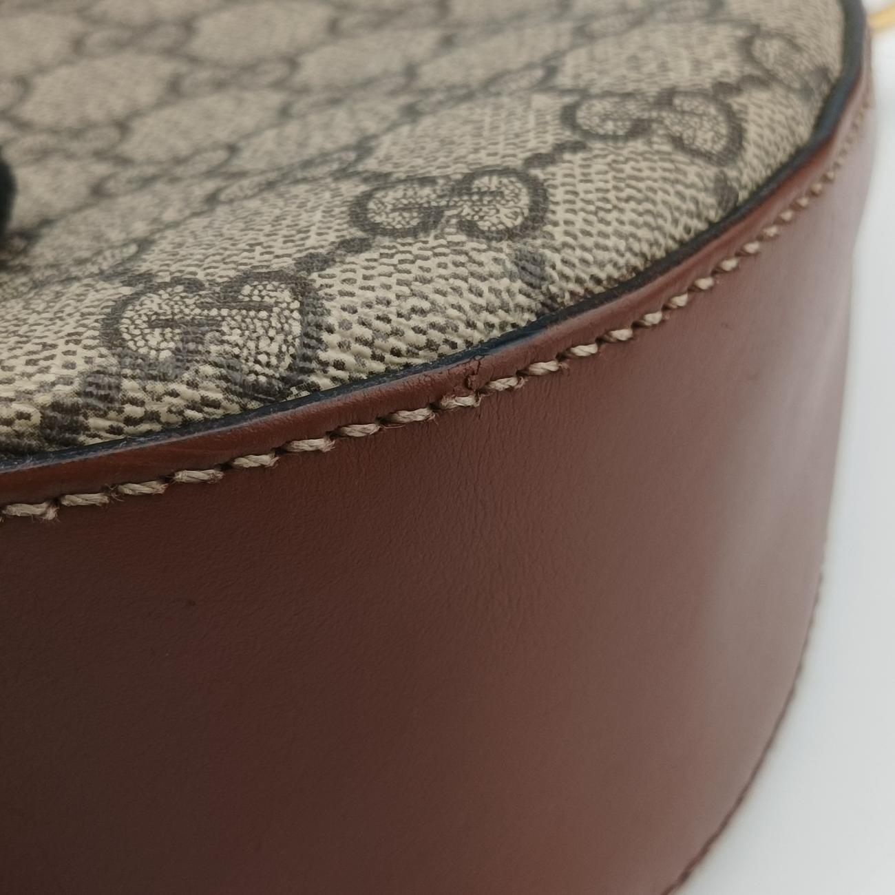 Pre-owned Gucci Padlock Guccissima Beige x Black PVC coated canvas x leather 453189 shoulderbag | stylenewstar