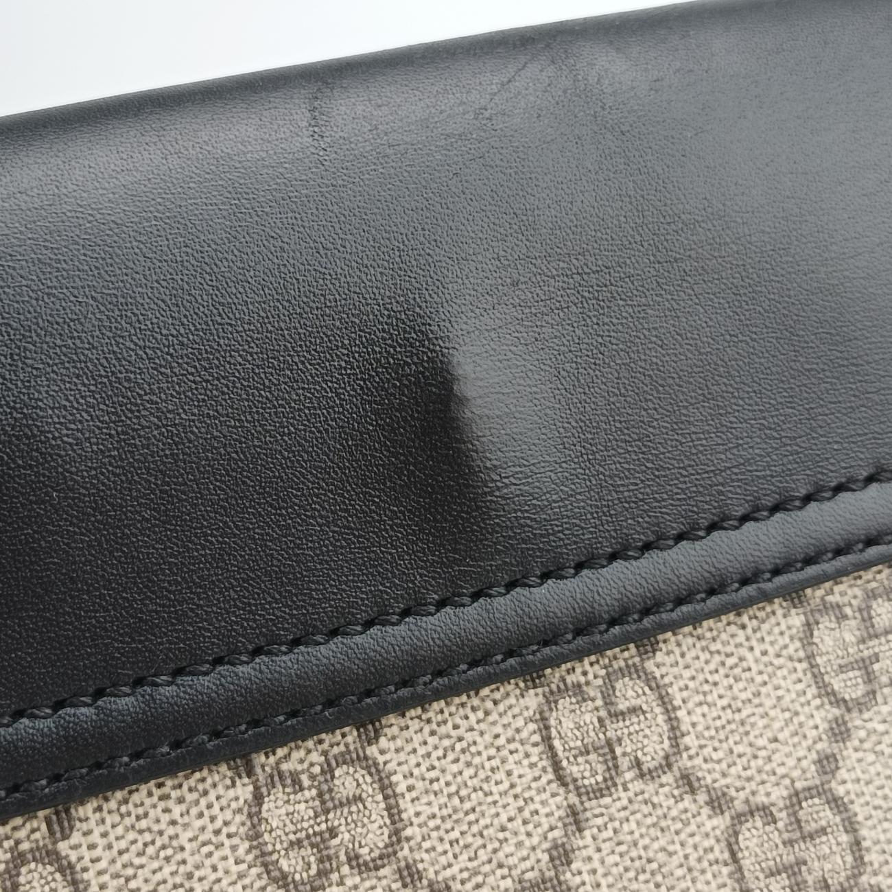 Pre-owned Gucci Padlock Guccissima Beige x Black PVC coated canvas x leather 453189 shoulderbag | stylenewstar