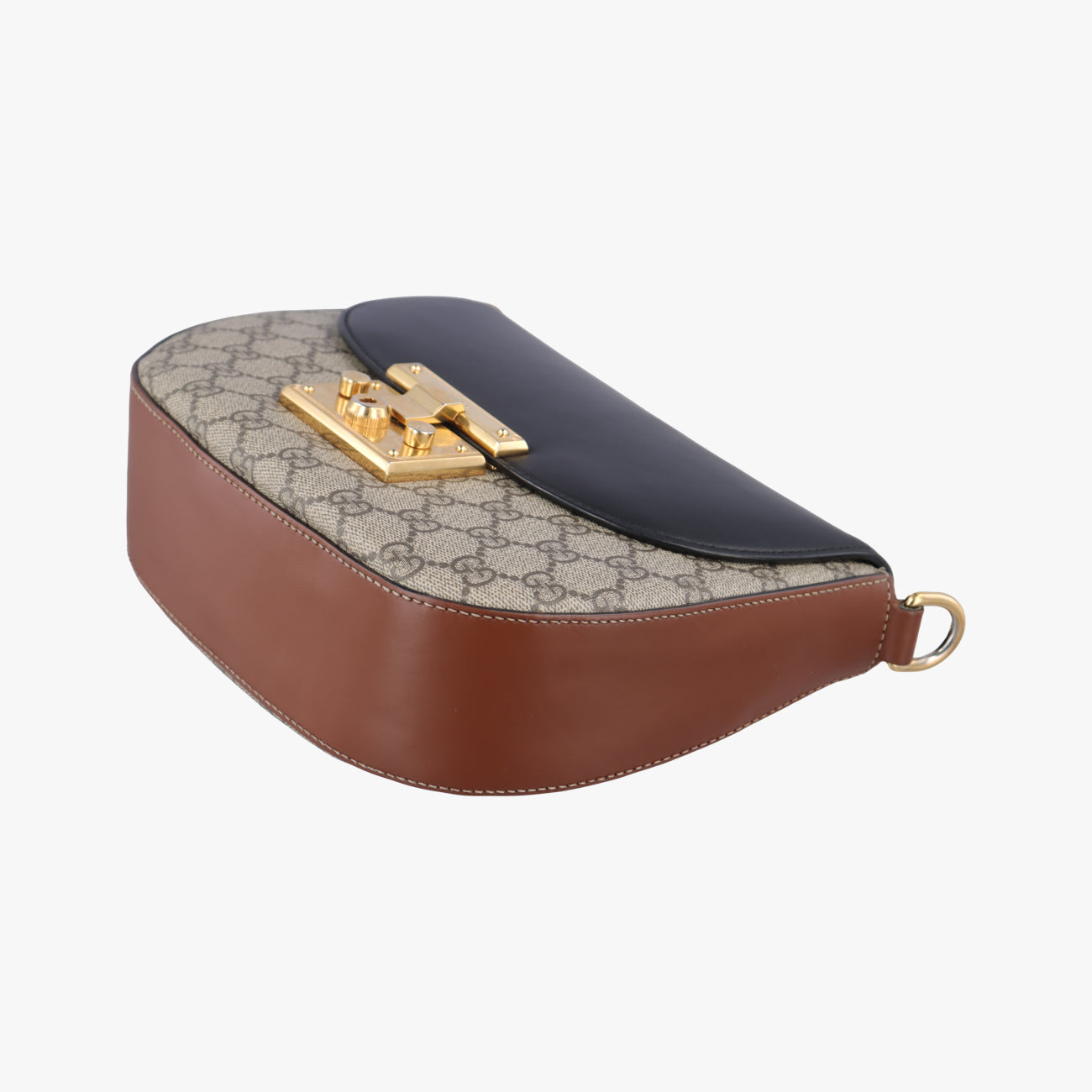 Pre-owned Gucci Padlock Guccissima Beige x Black PVC coated canvas x leather 453189 shoulderbag | stylenewstar