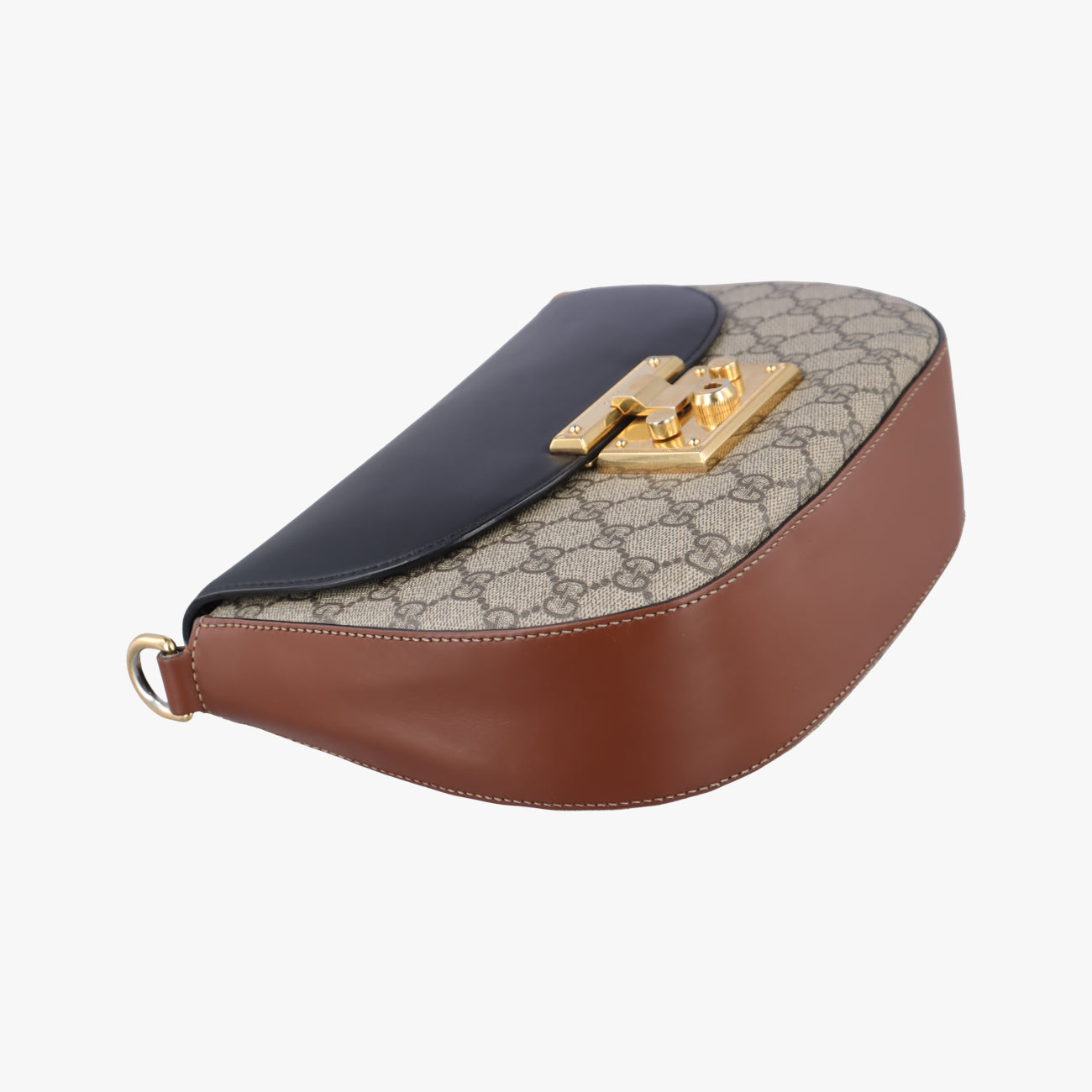 Pre-owned Gucci Padlock Guccissima Beige x Black PVC coated canvas x leather 453189 shoulderbag | stylenewstar
