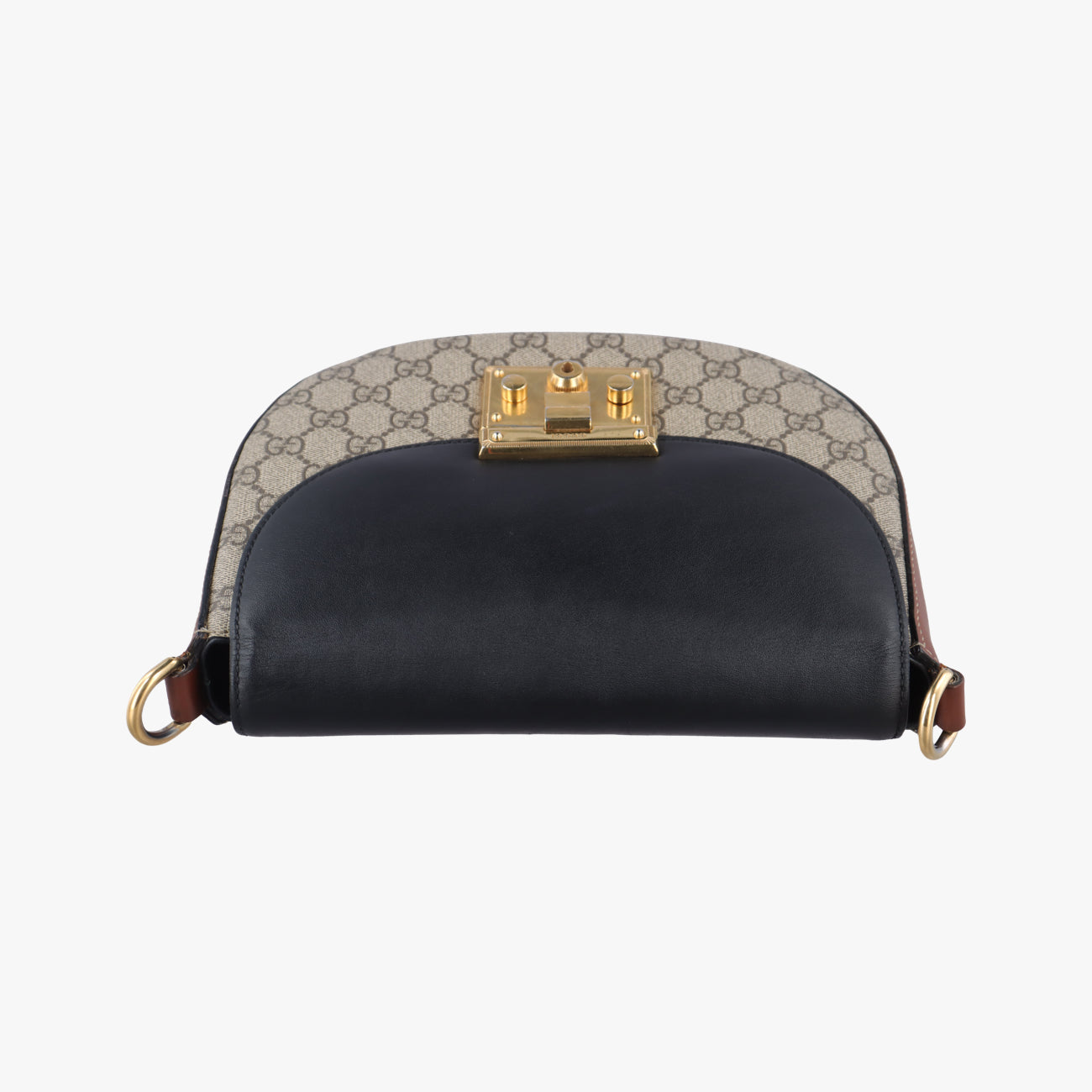 Pre-owned Gucci Padlock Guccissima Beige x Black PVC coated canvas x leather 453189 shoulderbag | stylenewstar