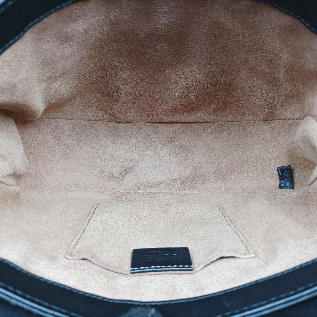 Pre-owned Gucci Padlock Guccissima Beige x Black PVC coated canvas x leather 453189 shoulderbag | stylenewstar