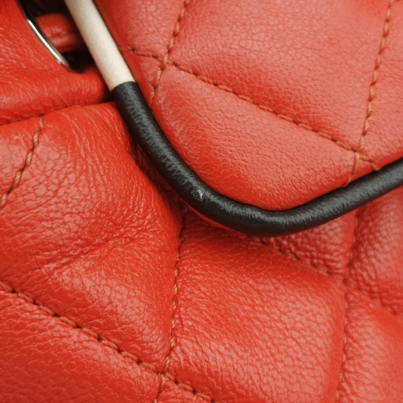 Pre-owned Chanel Matrasse Orange x Blue x White x Black x Multicolor lambskin A93729 backpack/rucksack | stylenewstar