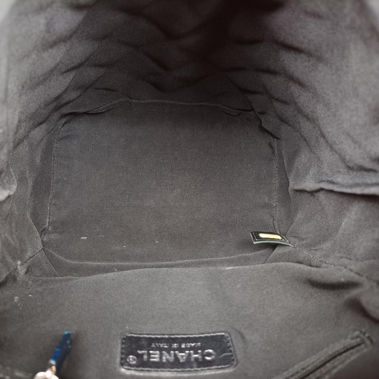 Pre-owned Chanel Matrasse Orange x Blue x White x Black x Multicolor lambskin A93729 backpack/rucksack | stylenewstar