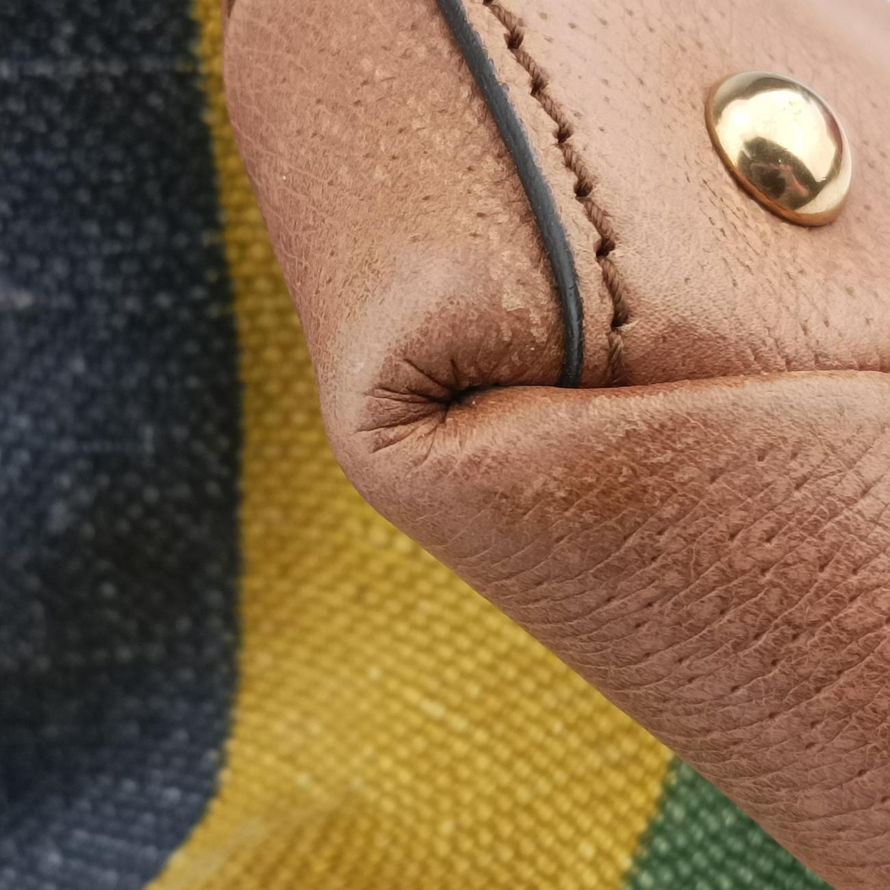 Pre-owned Gucci Stripe Weekender Multicolour canvas 312048 shoulderbag | stylenewstar