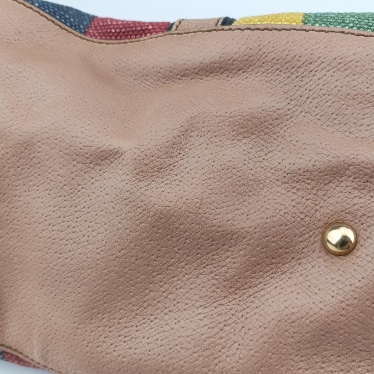 Pre-owned Gucci Stripe Weekender Multicolour canvas 312048 shoulderbag | stylenewstar