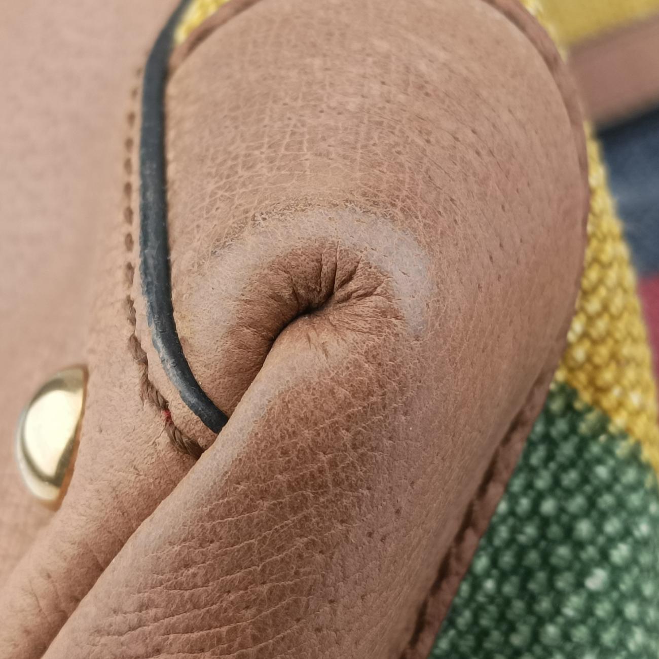 Pre-owned Gucci Stripe Weekender Multicolour canvas 312048 shoulderbag | stylenewstar