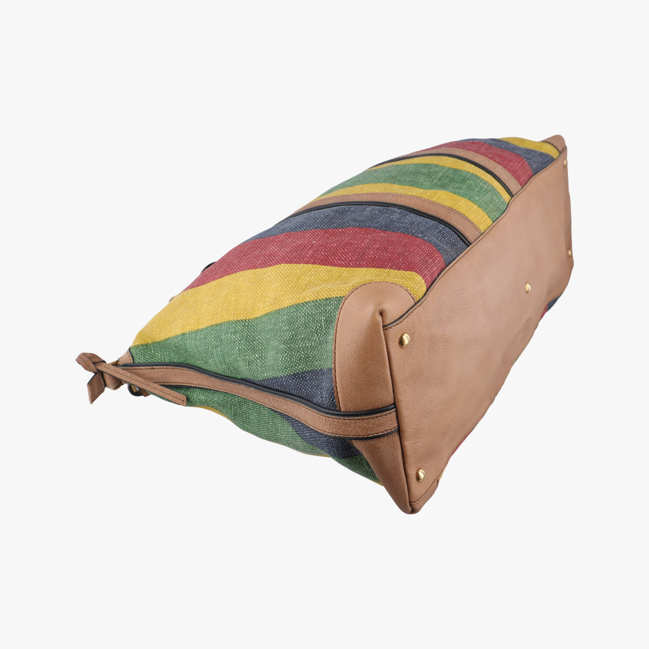 Pre-owned Gucci Stripe Weekender Multicolour canvas 312048 shoulderbag | stylenewstar