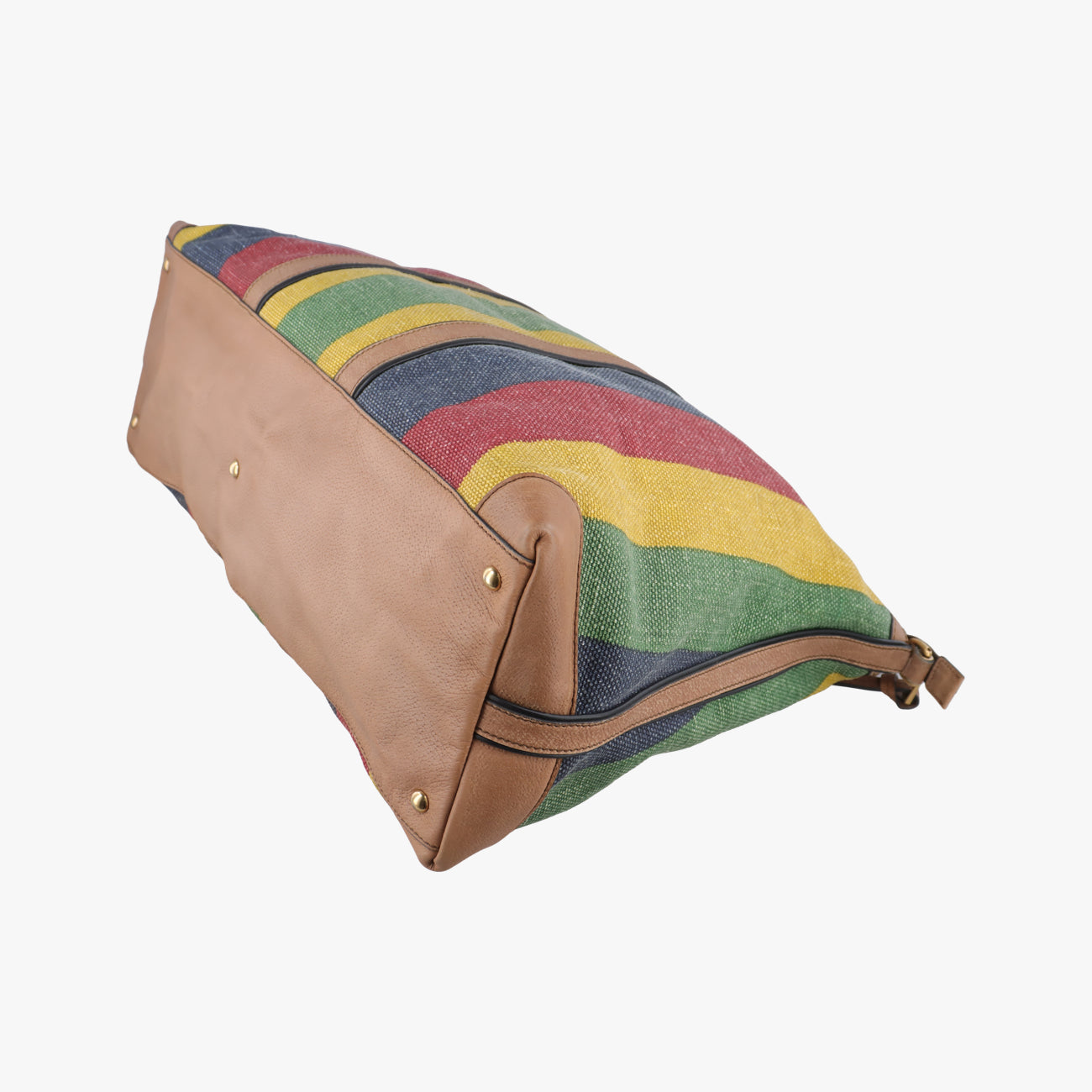 Pre-owned Gucci Stripe Weekender Multicolour canvas 312048 shoulderbag | stylenewstar