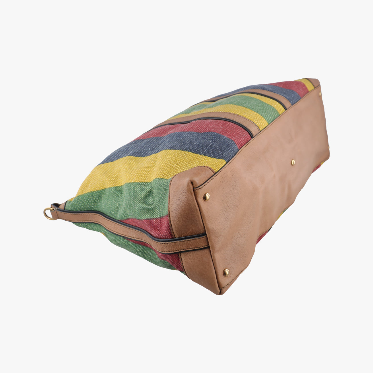 Pre-owned Gucci Stripe Weekender Multicolour canvas 312048 shoulderbag | stylenewstar