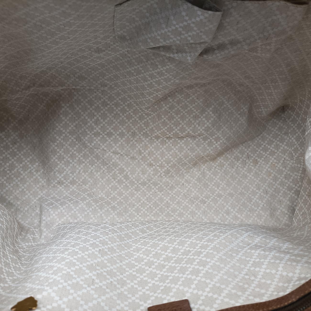 Pre-owned Gucci Stripe Weekender Multicolour canvas 312048 shoulderbag | stylenewstar