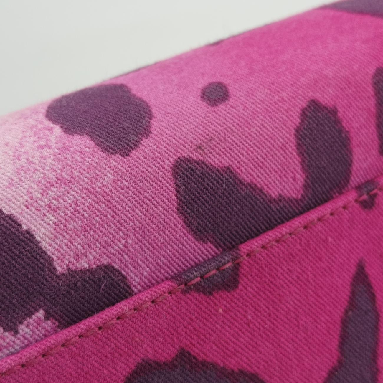 Pre-owned Christian Dior Gambler Dice Bowler Pink×Multicolour Canvas × Snakeskin  handbag | stylenewstar