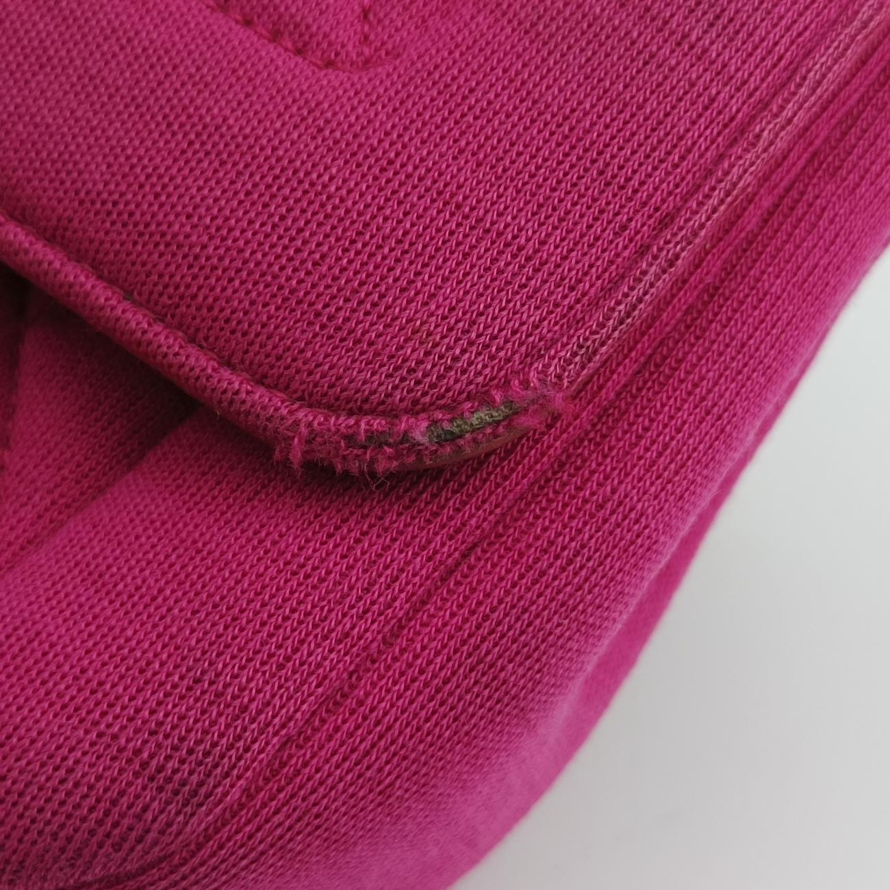 Pre-owned Chanel Matelasse Cotton Single Flap Rose fabric A92501 shoulderbag | stylenewstar