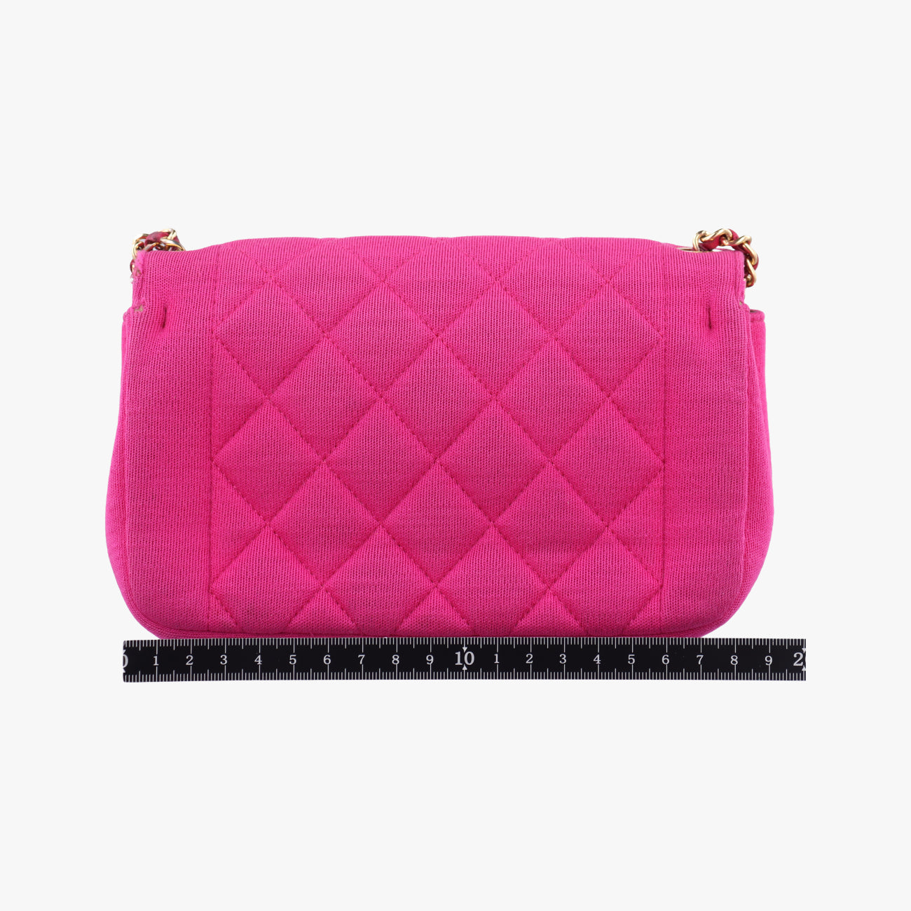 Pre-owned Chanel Matelasse Cotton Single Flap Rose fabric A92501 shoulderbag | stylenewstar