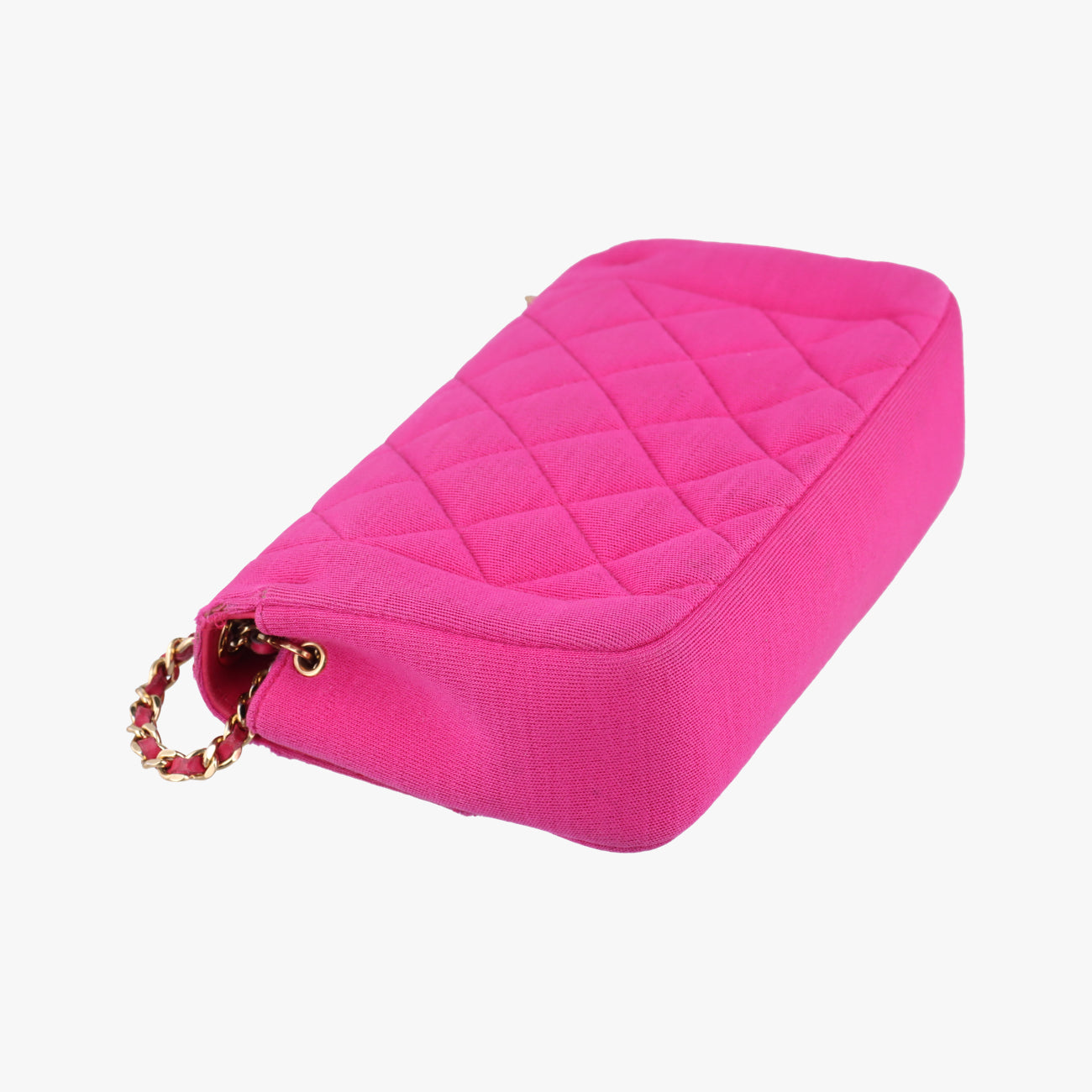 Pre-owned Chanel Matelasse Cotton Single Flap Rose fabric A92501 shoulderbag | stylenewstar