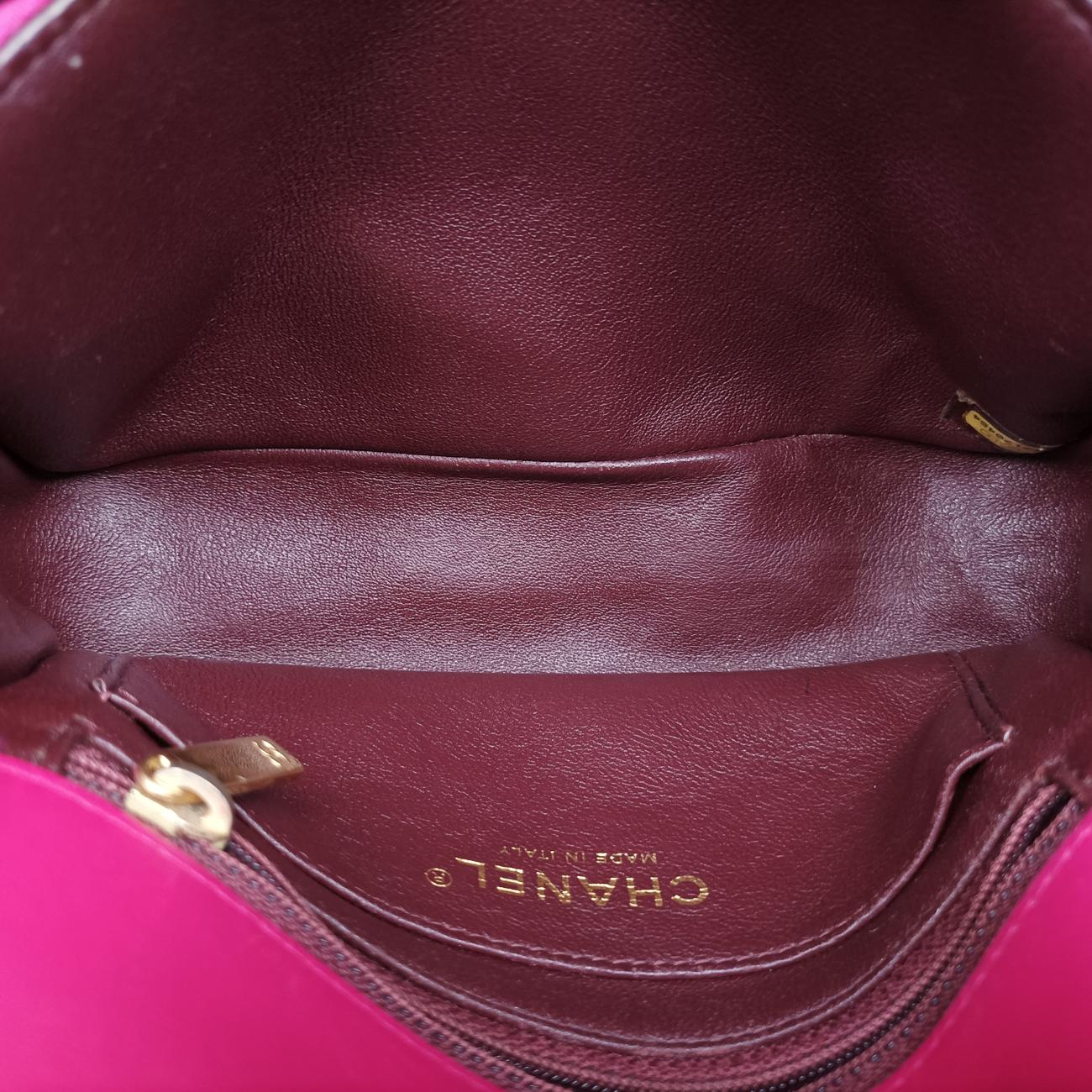 Pre-owned Chanel Matelasse Cotton Single Flap Rose fabric A92501 shoulderbag | stylenewstar