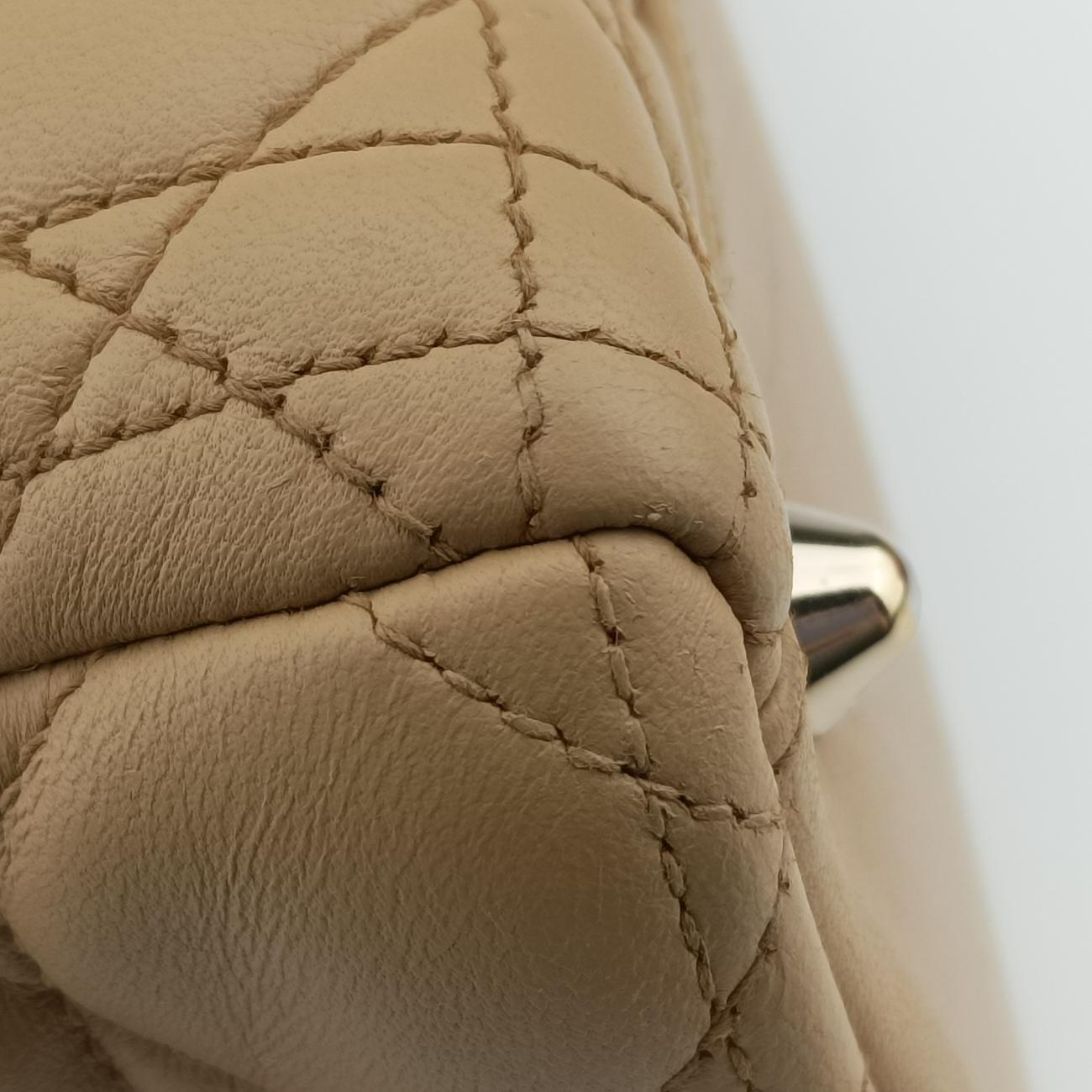 Secondhand Christian Dior Lady Dior Beige lambskin  shoulderbag | stylenewstar