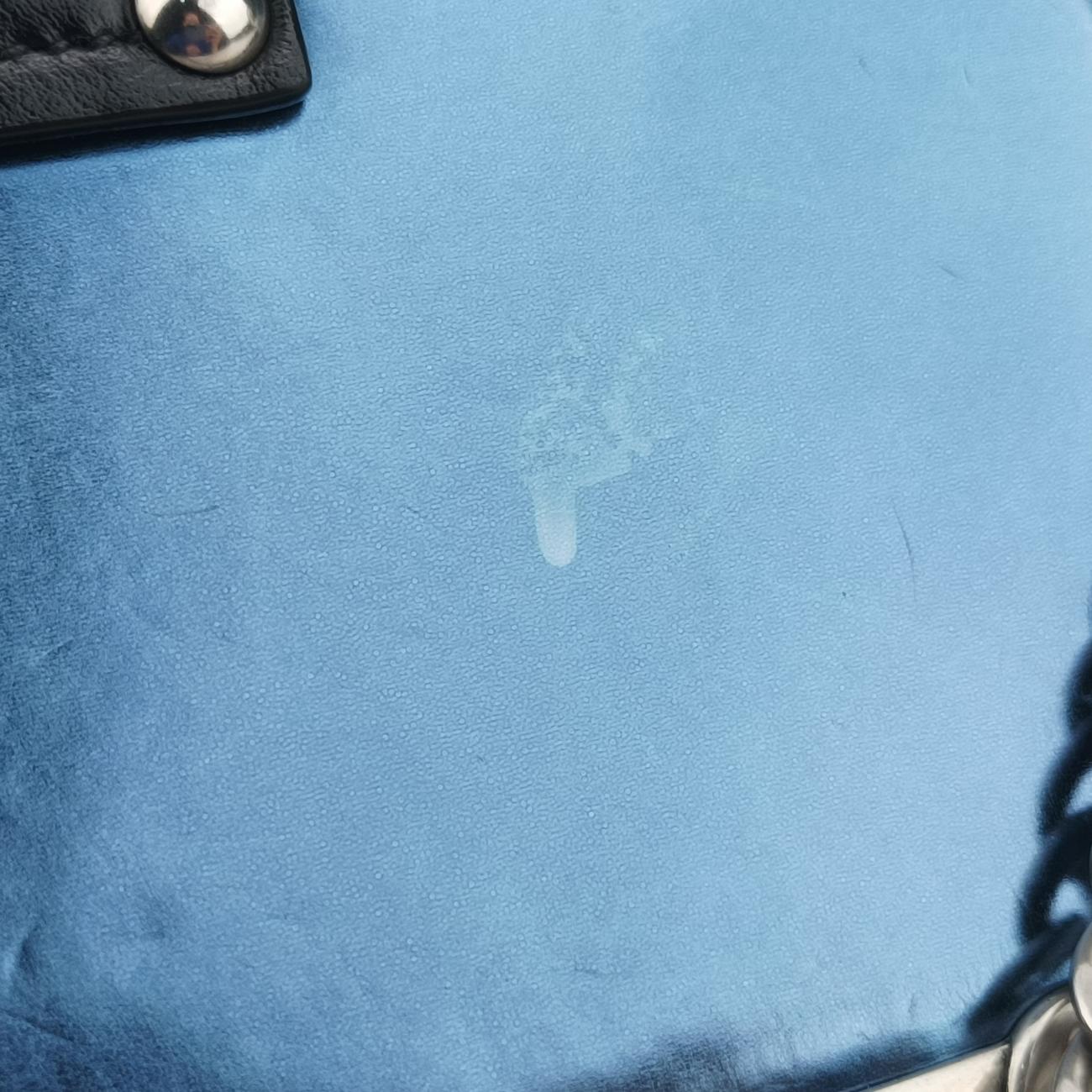 Vintage Prada Cahier Black×Blue Leather×Patent 1BH018 shoulderbag | stylenewstar