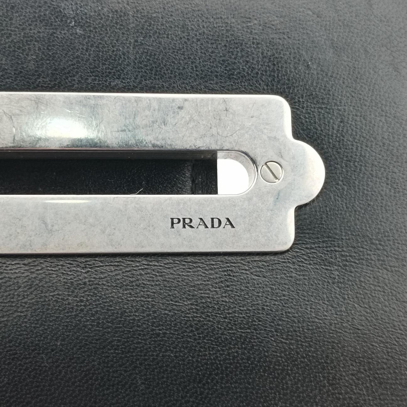 Vintage Prada Cahier Black×Blue Leather×Patent 1BH018 shoulderbag | stylenewstar