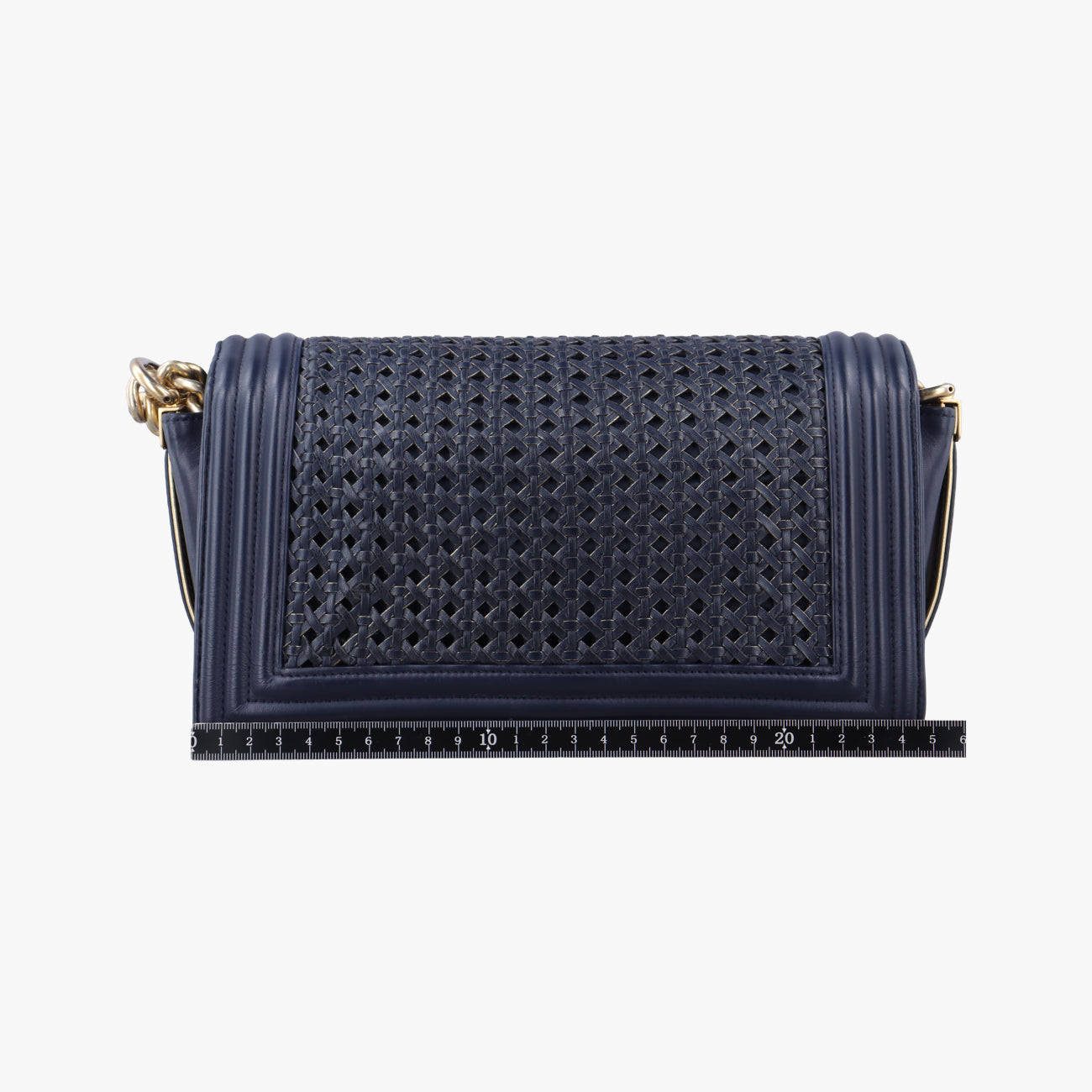 Pre-owned Chanel BOY CHANEL Blue leather A90181 shoulderbag | stylenewstar