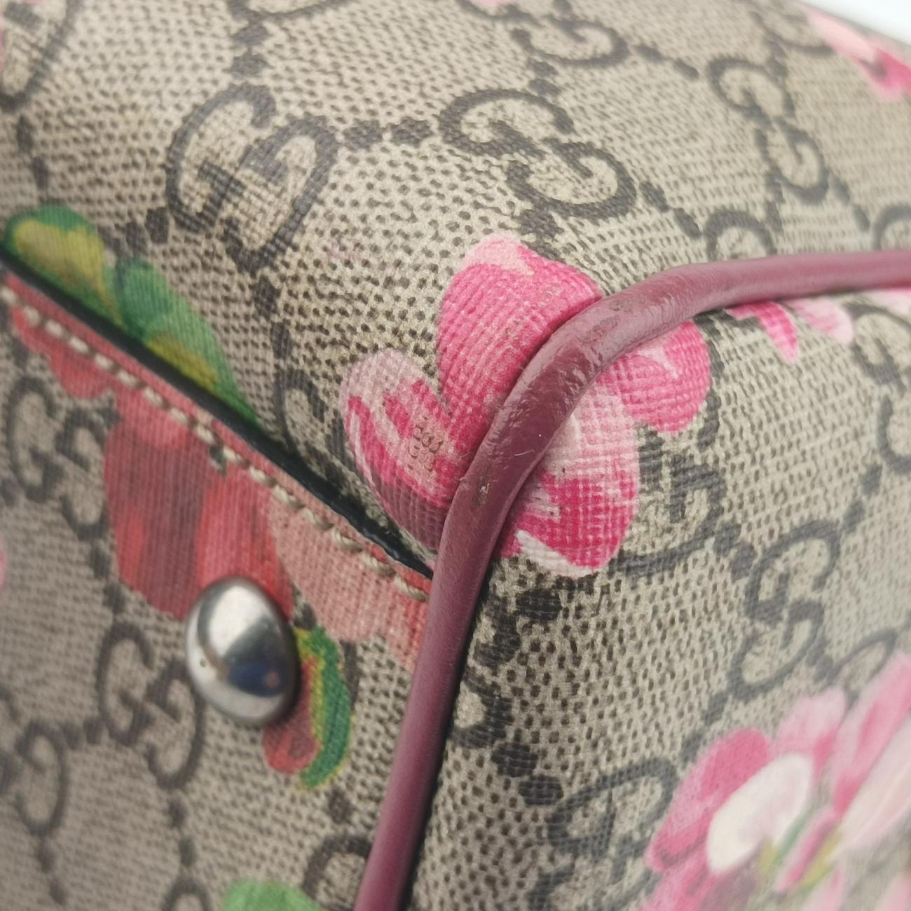 Pre-owned Gucci GG SUPREME beige×Multicolour PVC coated canvas 409529 shoulderbag | stylenewstar