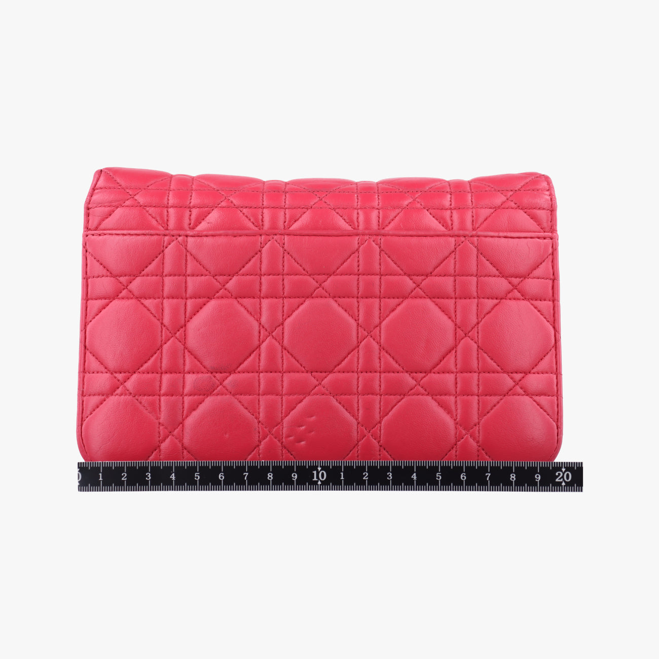 Pre-owned Christian Dior Cannage New Lock Red lambskin  shoulderbag | stylenewstar