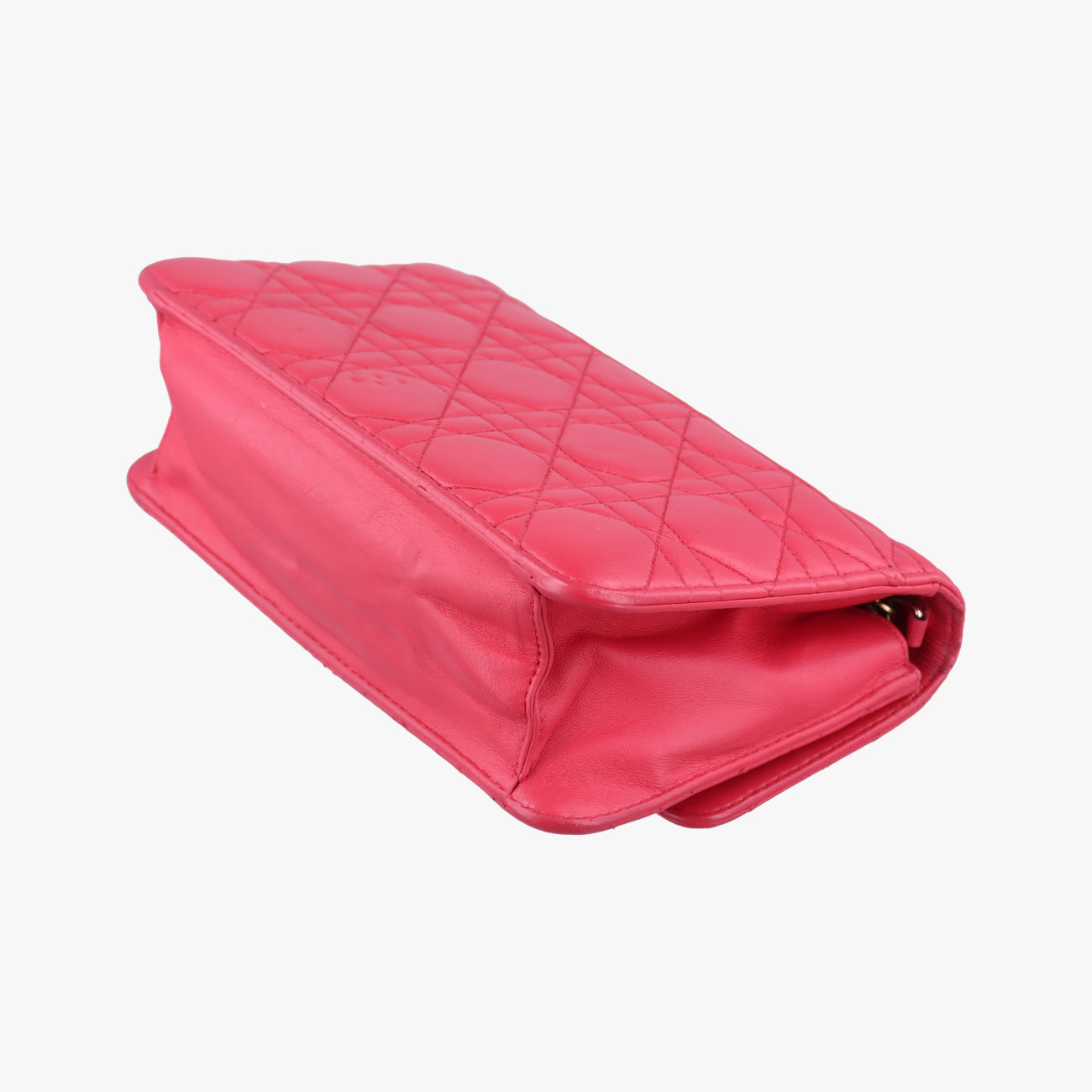 Pre-owned Christian Dior Cannage New Lock Red lambskin  shoulderbag | stylenewstar