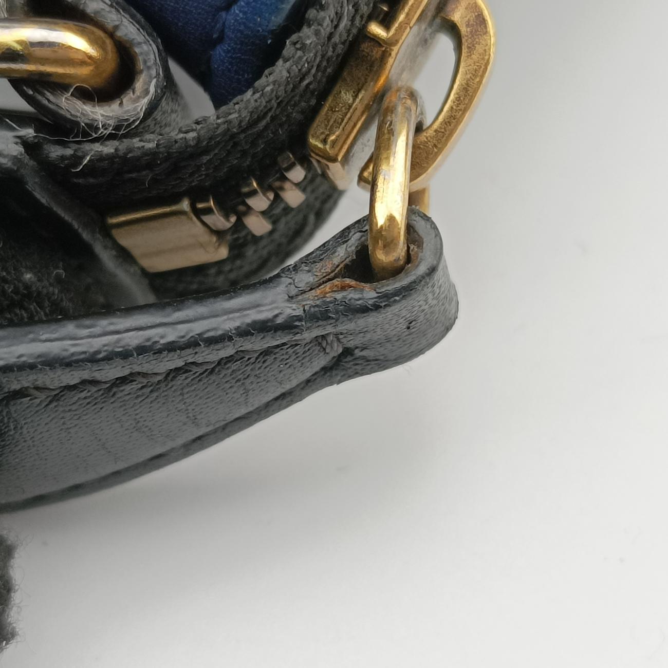 Pre-owned Celine luggage nano shopper Black x Blue x Green Leather  shoulderbag | stylenewstar