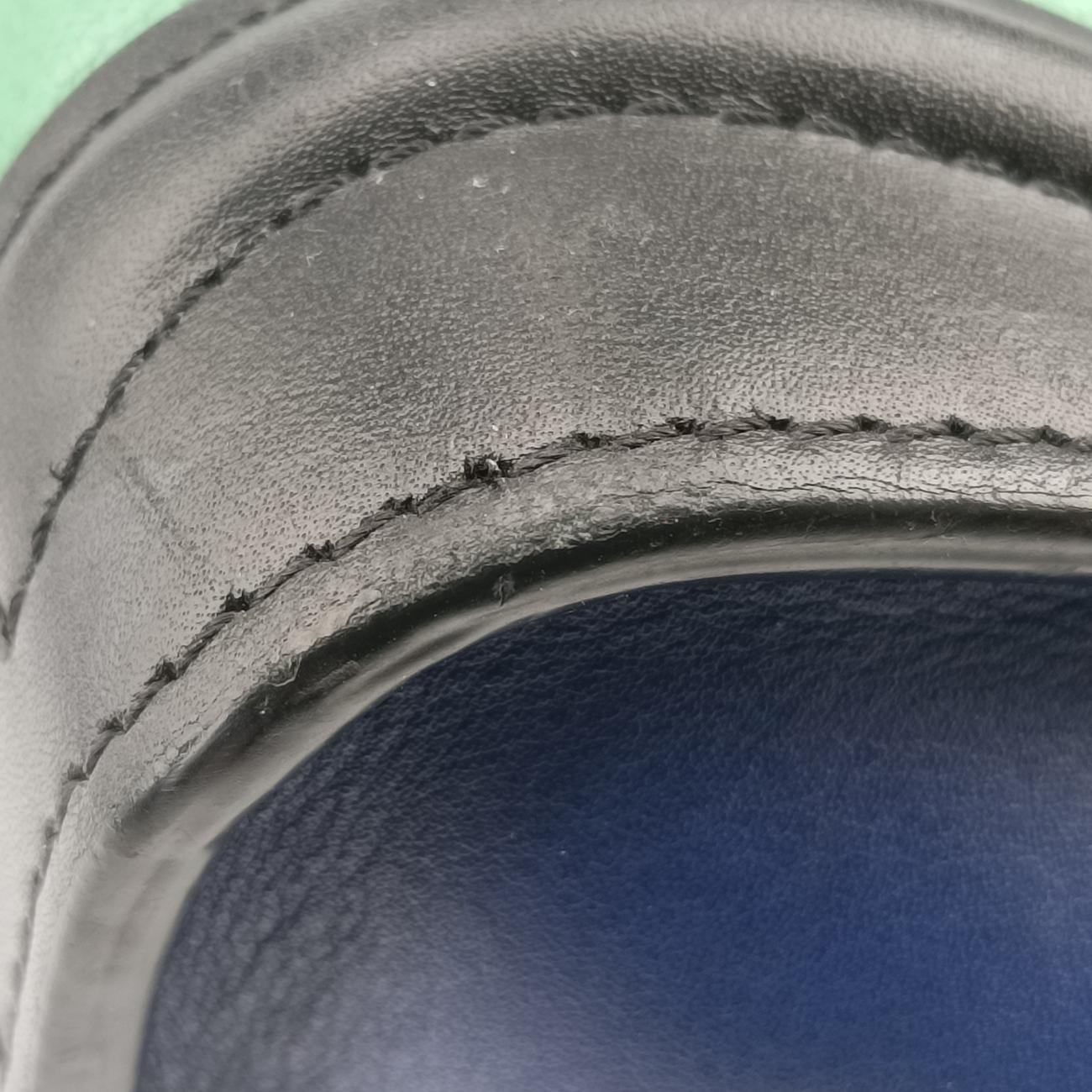 Pre-owned Celine luggage nano shopper Black x Blue x Green Leather  shoulderbag | stylenewstar