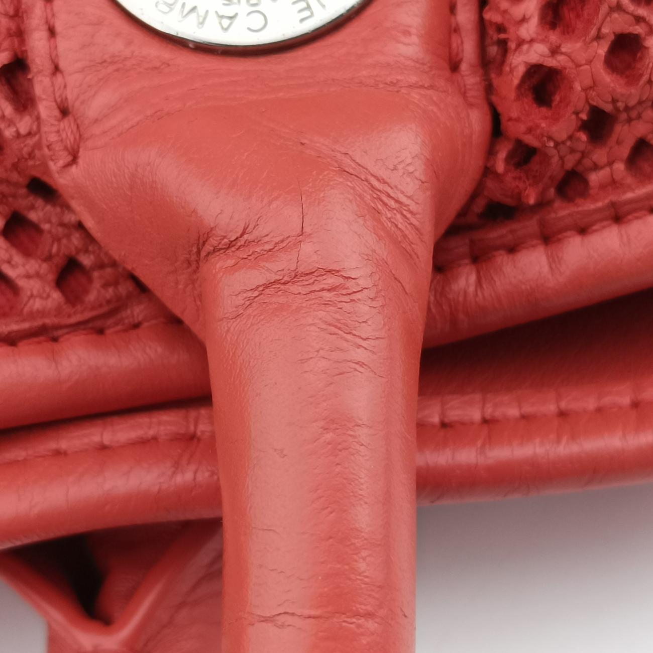 Vintage Chanel Up in the Air Perforated French Riviera Orange Leather A67654 shoulderbag | stylenewstar