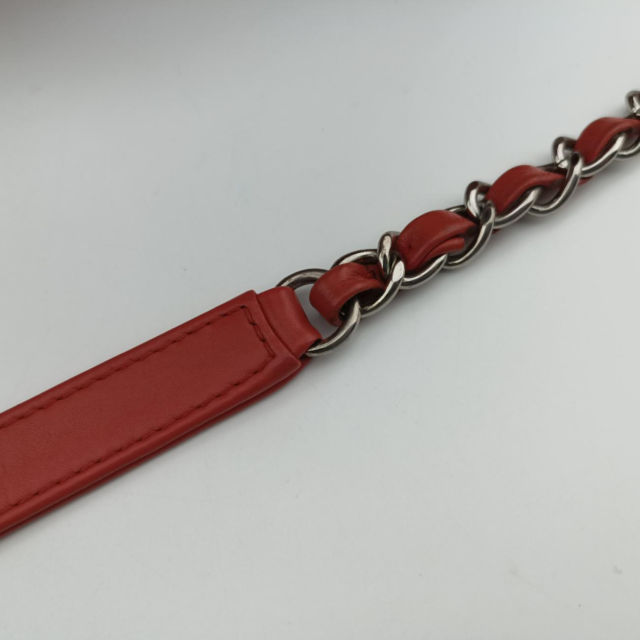 Vintage Chanel Up in the Air Perforated French Riviera Orange Leather A67654 shoulderbag | stylenewstar