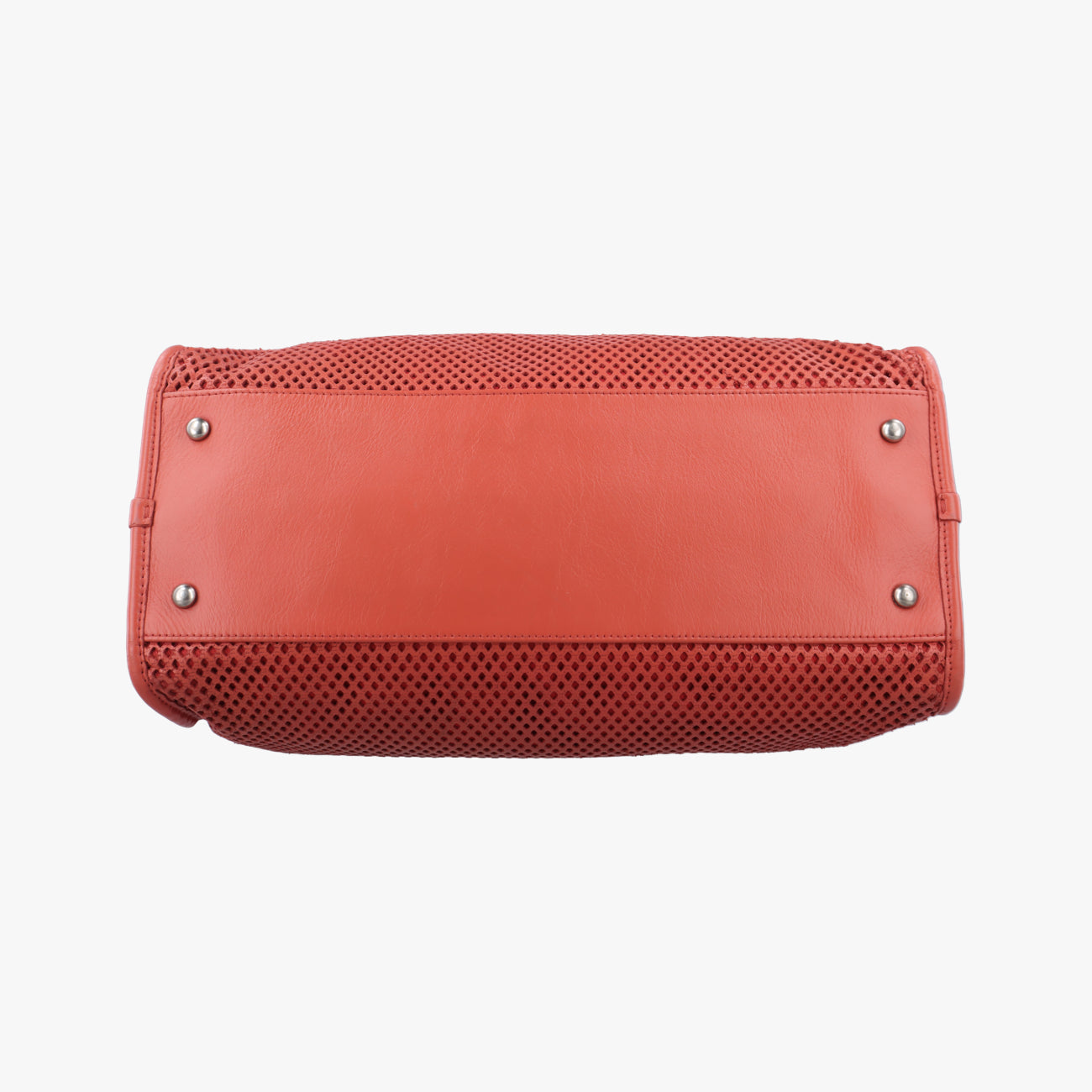 Vintage Chanel Up in the Air Perforated French Riviera Orange Leather A67654 shoulderbag | stylenewstar