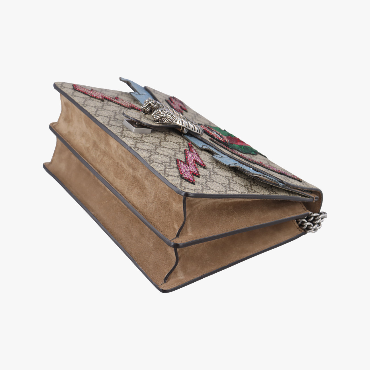 Pre-owned Gucci Dionysus beige×Multicolour PVC coated canvas 400235 shoulderbag | stylenewstar