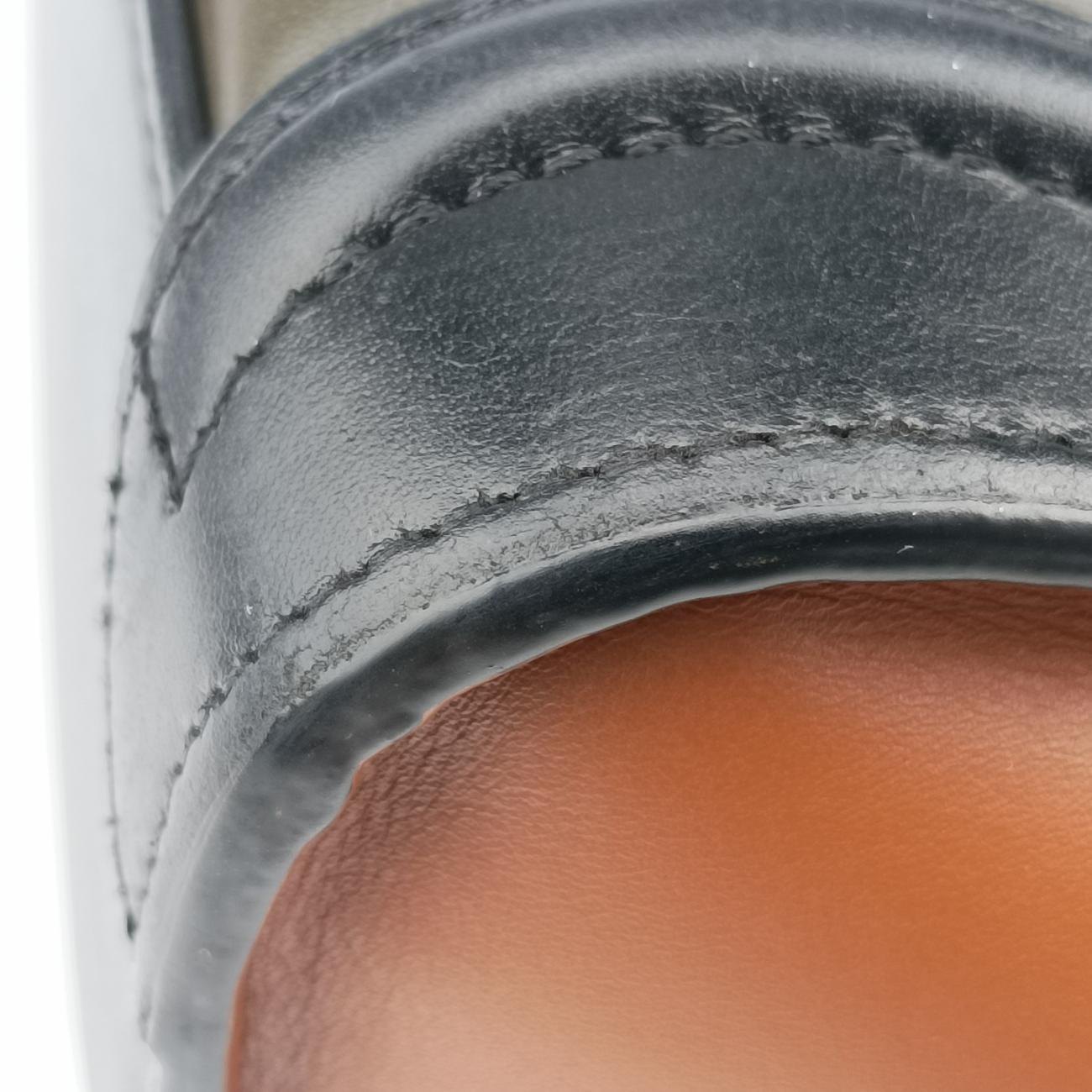 Pre-owned Celine luggage nano shopper Black×Brown×Green leather  shoulderbag | stylenewstar