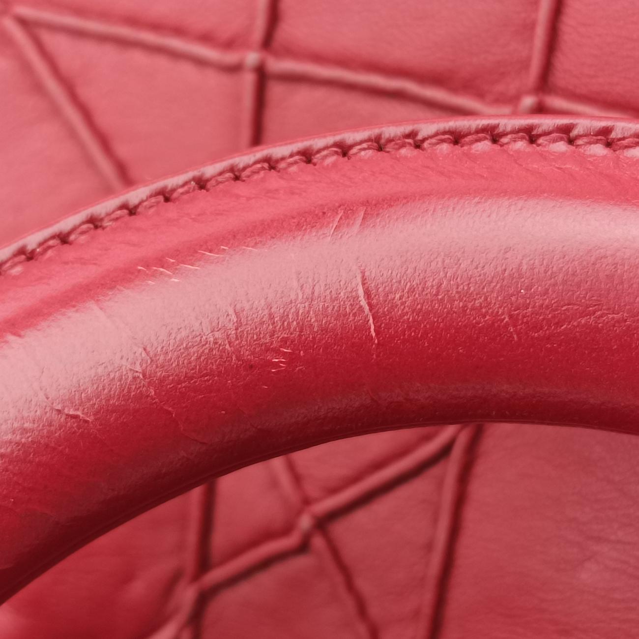 Pre-owned Christian Dior Granville Red lambskin  handbag | stylenewstar