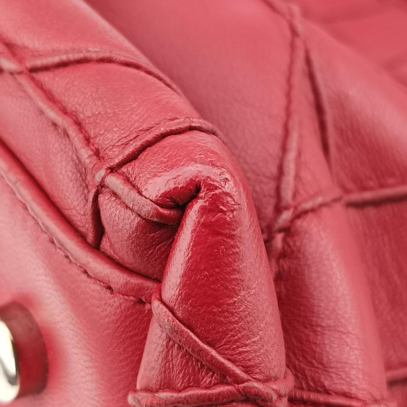 Pre-owned Christian Dior Granville Red lambskin  handbag | stylenewstar