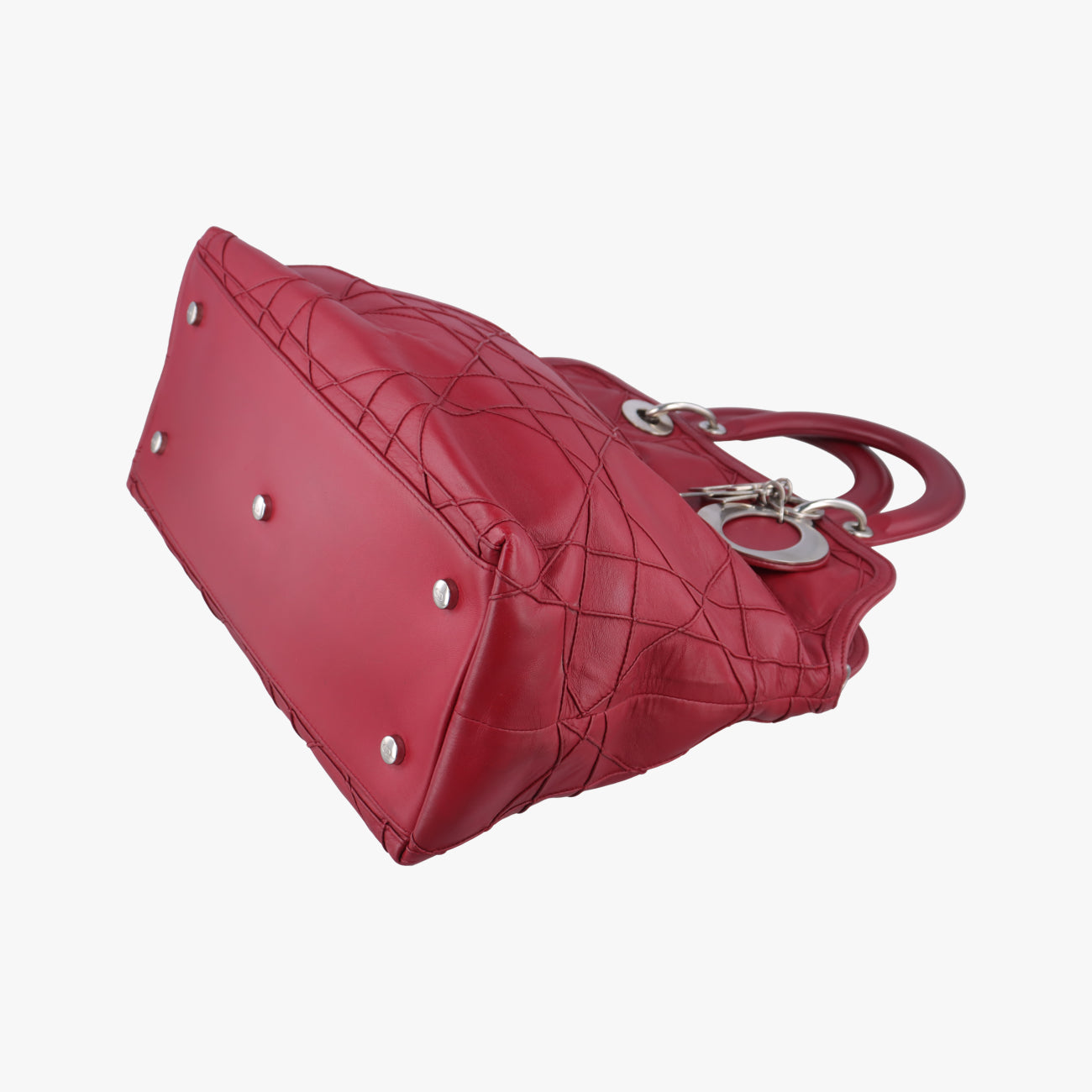 Pre-owned Christian Dior Granville Red lambskin  handbag | stylenewstar