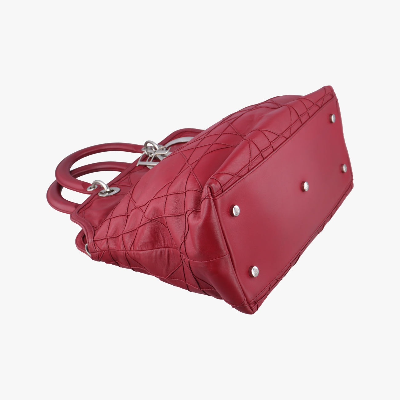 Pre-owned Christian Dior Granville Red lambskin  handbag | stylenewstar