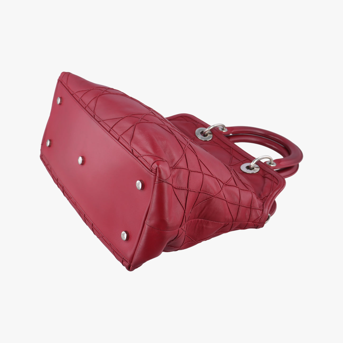 Pre-owned Christian Dior Granville Red lambskin  handbag | stylenewstar