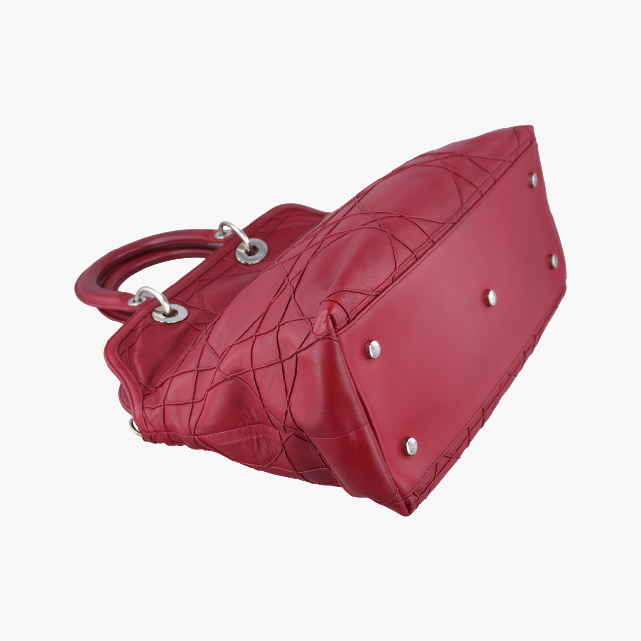 Pre-owned Christian Dior Granville Red lambskin  handbag | stylenewstar