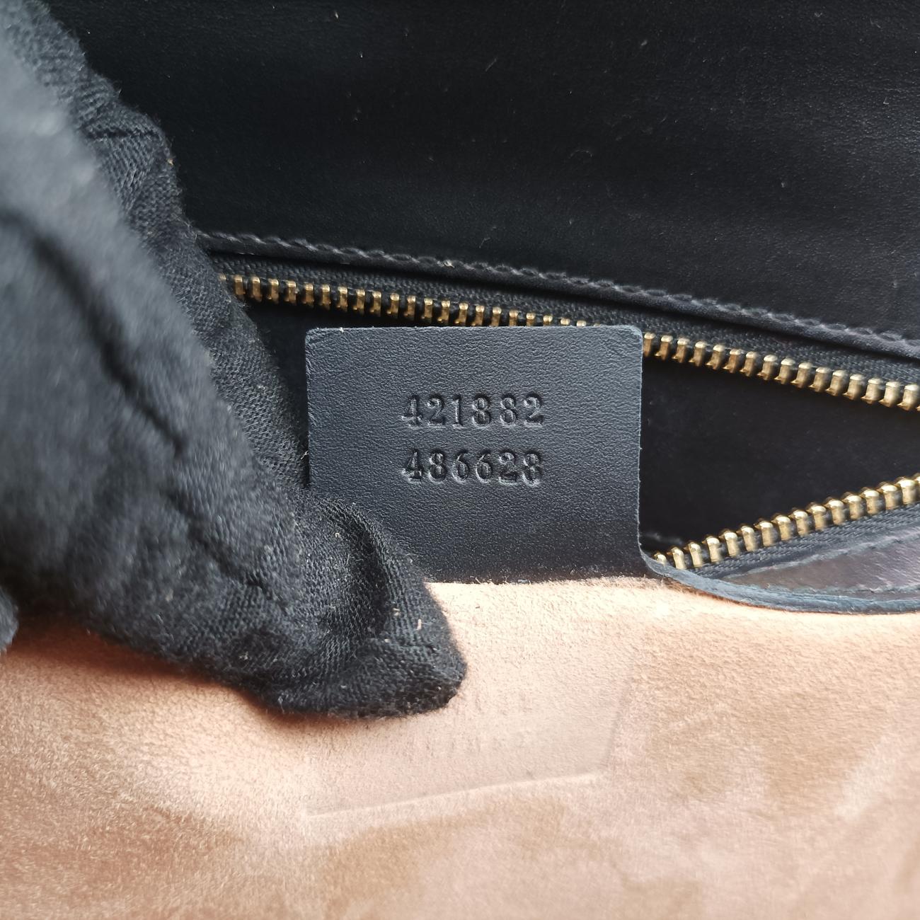 Vintage Gucci Sylvie Black×red×green Leather 421882 shoulderbag | stylenewstar