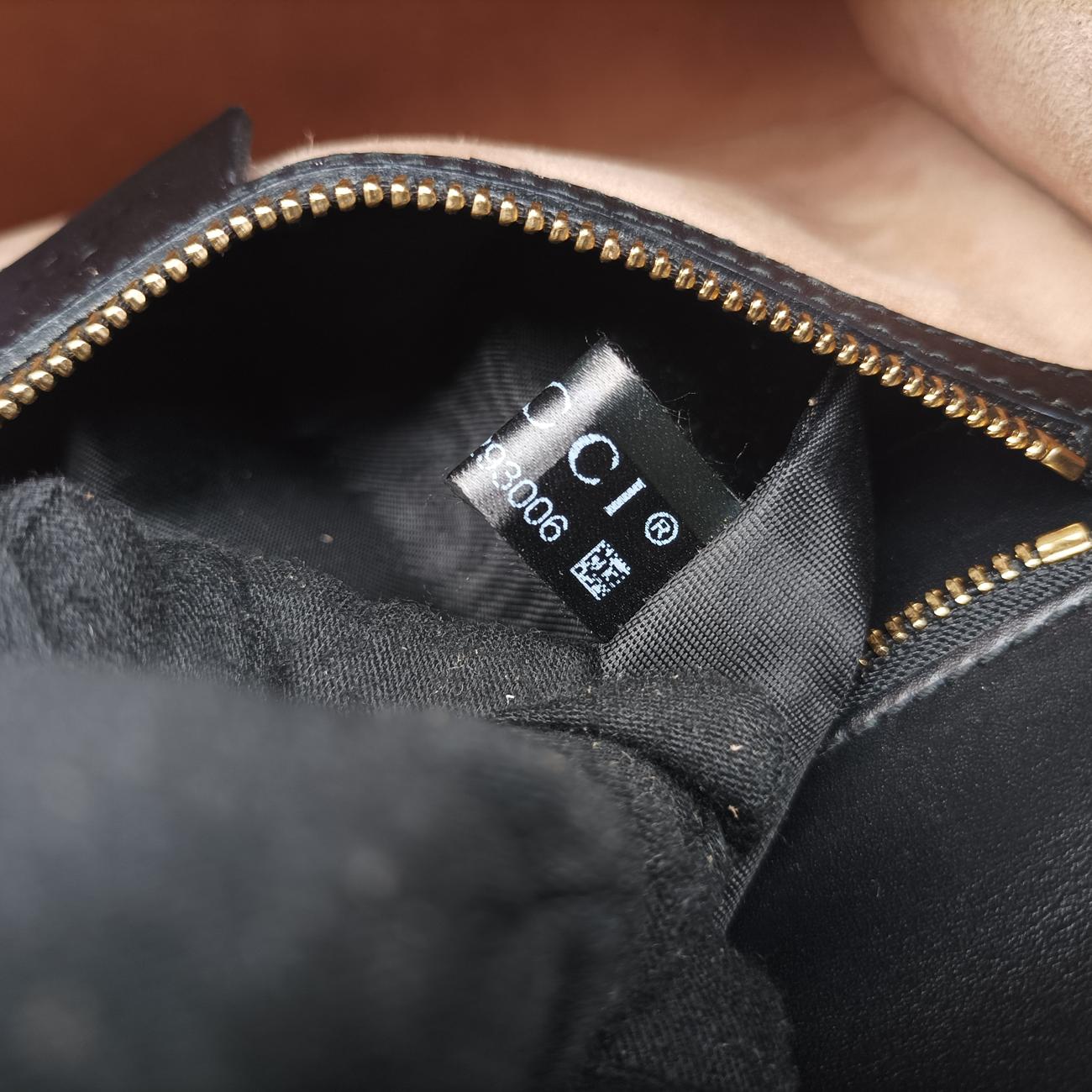 Vintage Gucci Sylvie Black×red×green Leather 421882 shoulderbag | stylenewstar