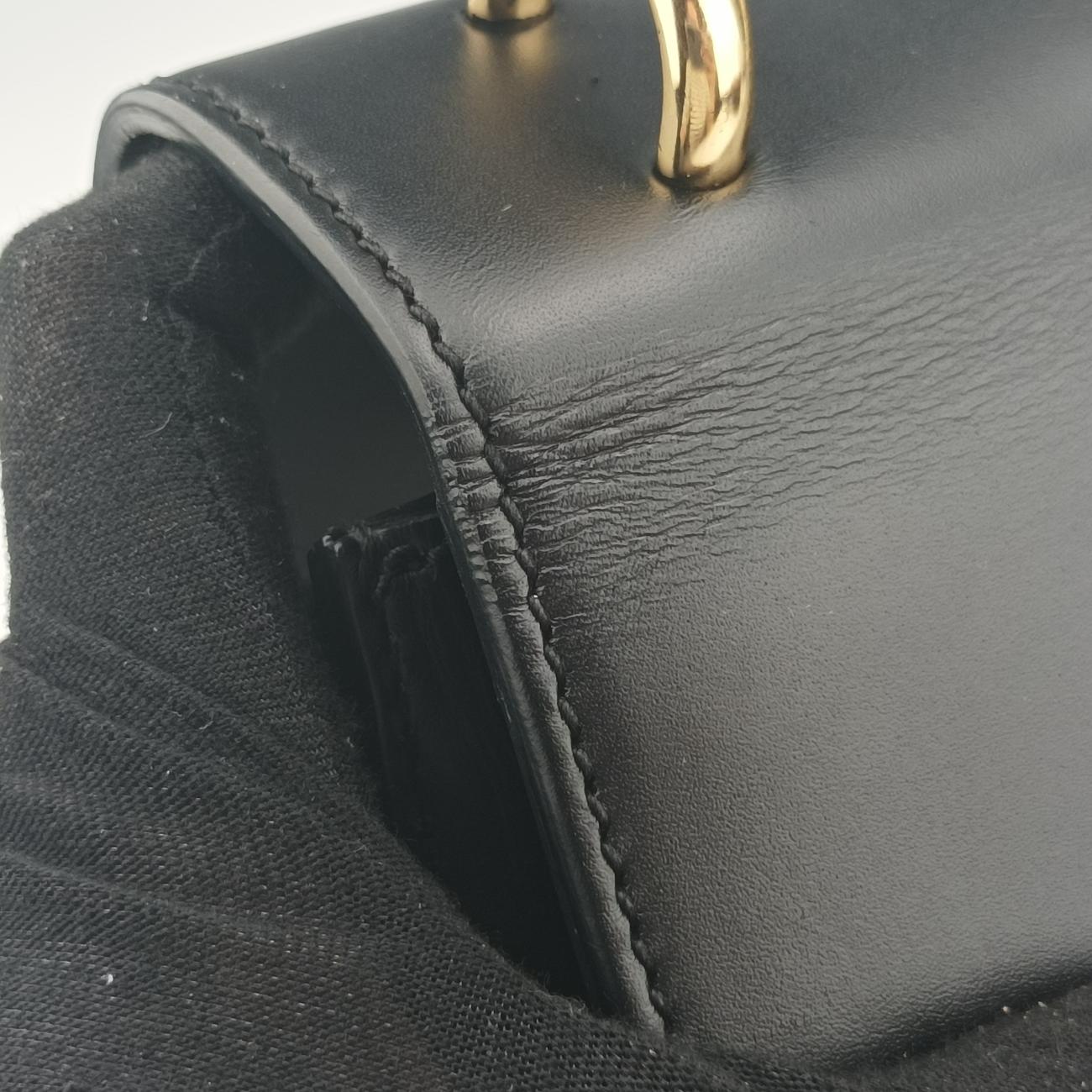 Vintage Gucci Sylvie Black×red×green Leather 421882 shoulderbag | stylenewstar