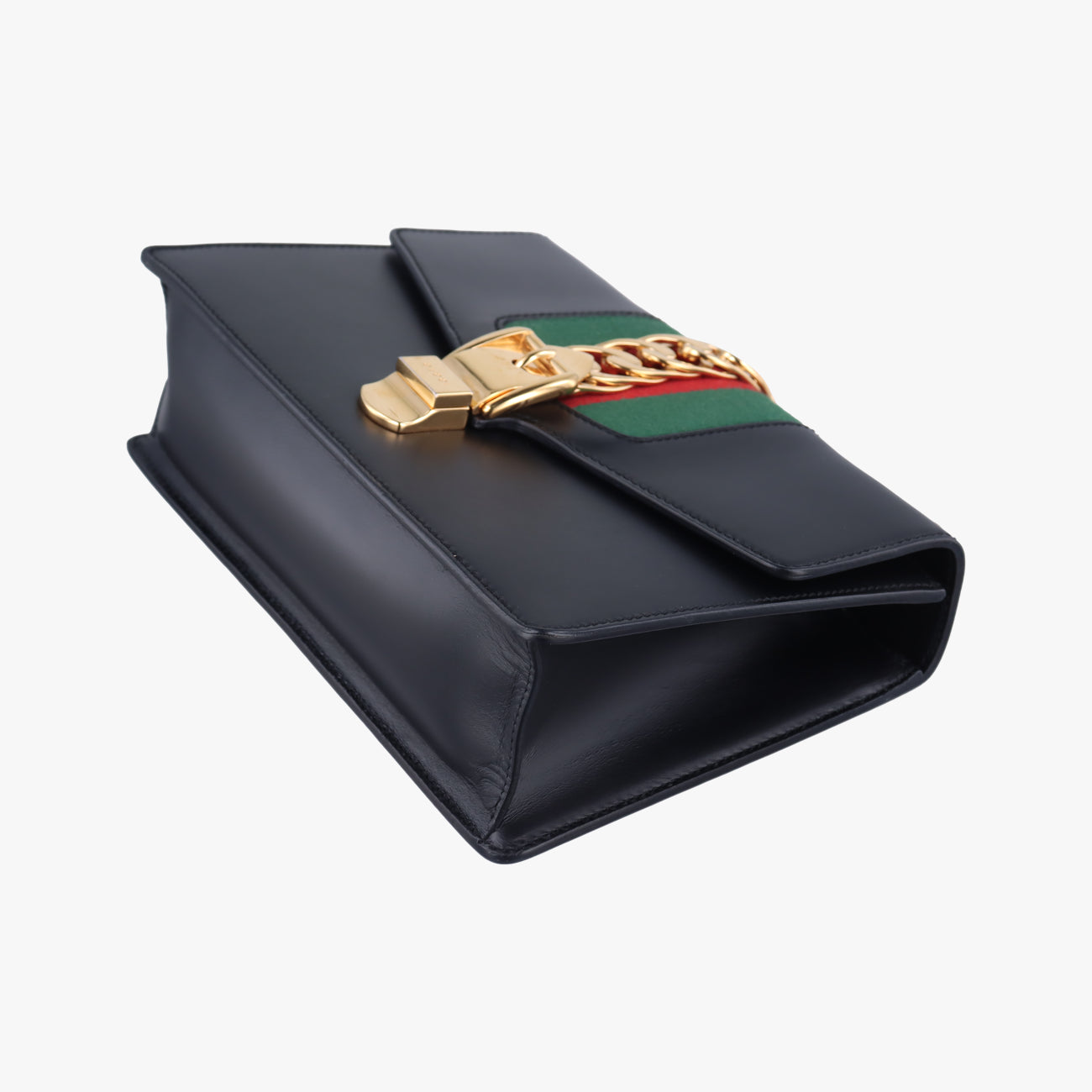 Vintage Gucci Sylvie Black×red×green Leather 421882 shoulderbag | stylenewstar