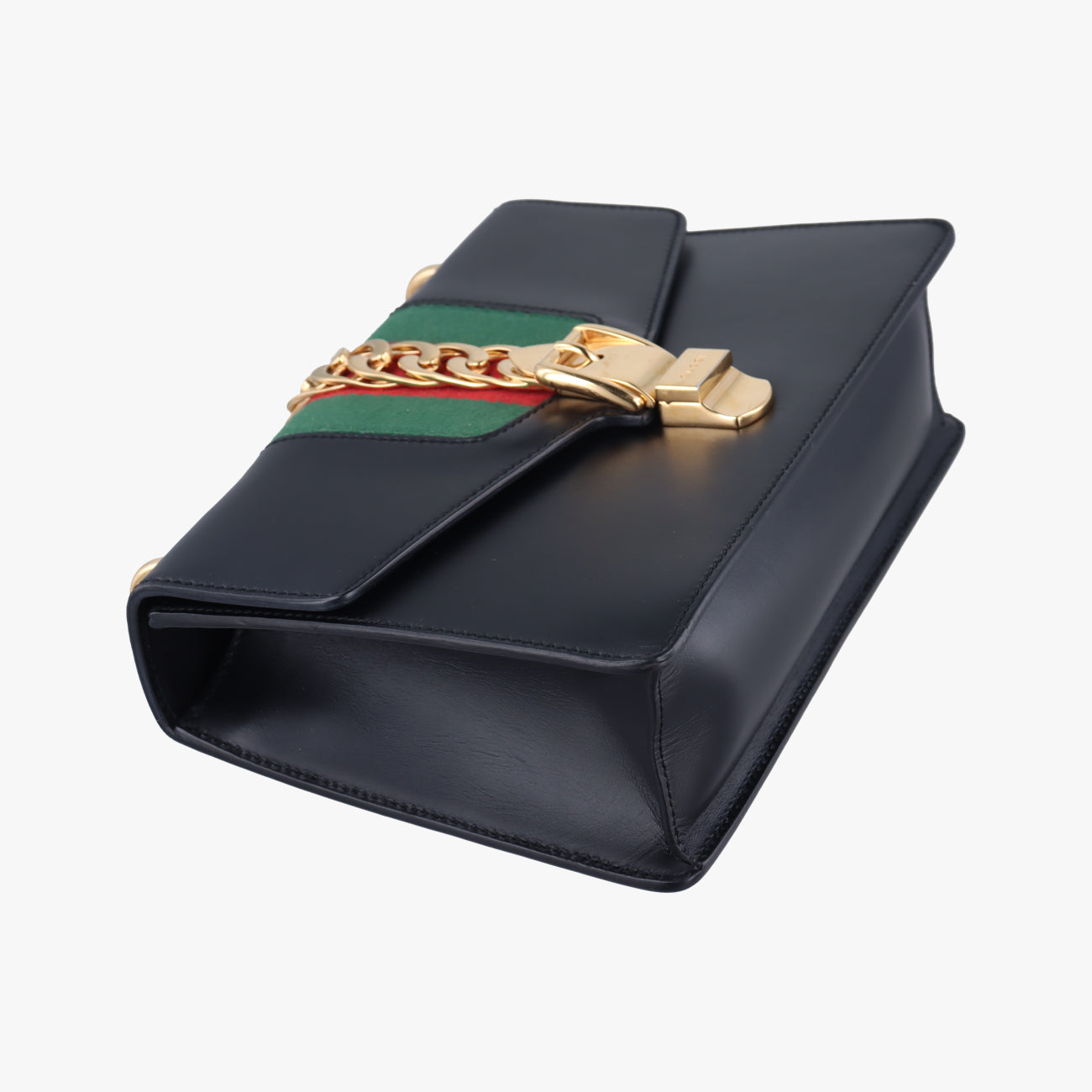 Vintage Gucci Sylvie Black×red×green Leather 421882 shoulderbag | stylenewstar