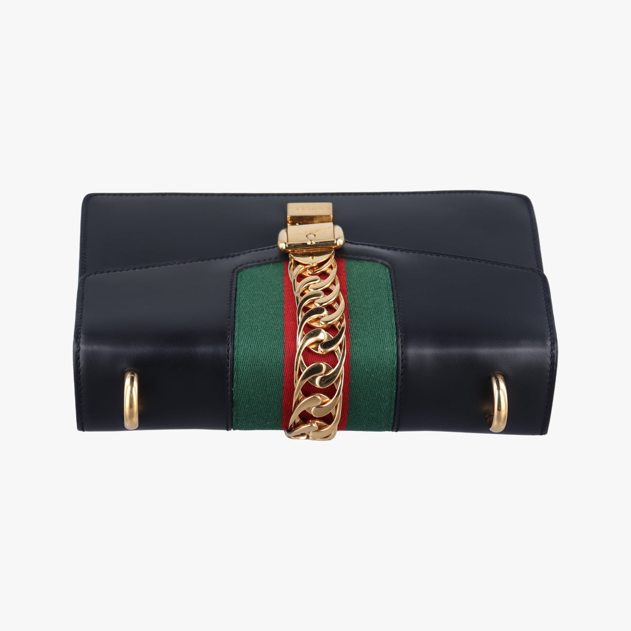 Vintage Gucci Sylvie Black×red×green Leather 421882 shoulderbag | stylenewstar