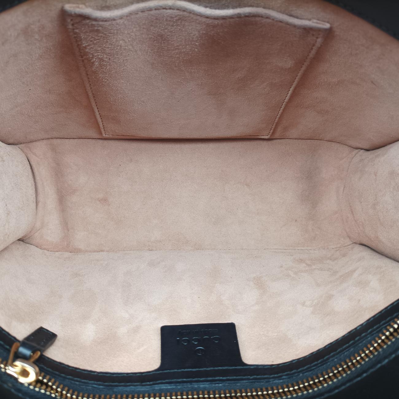 Vintage Gucci Sylvie Black×red×green Leather 421882 shoulderbag | stylenewstar